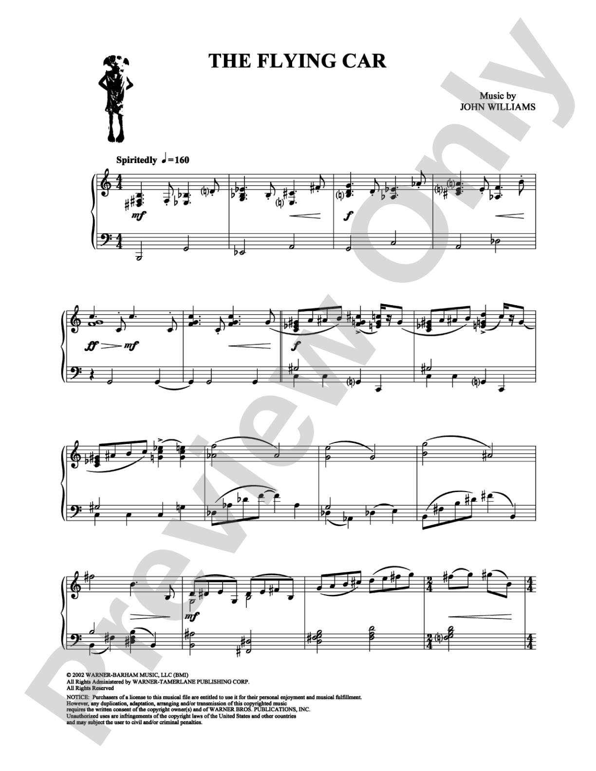 The Flying Car: Piano Digital Sheet Music