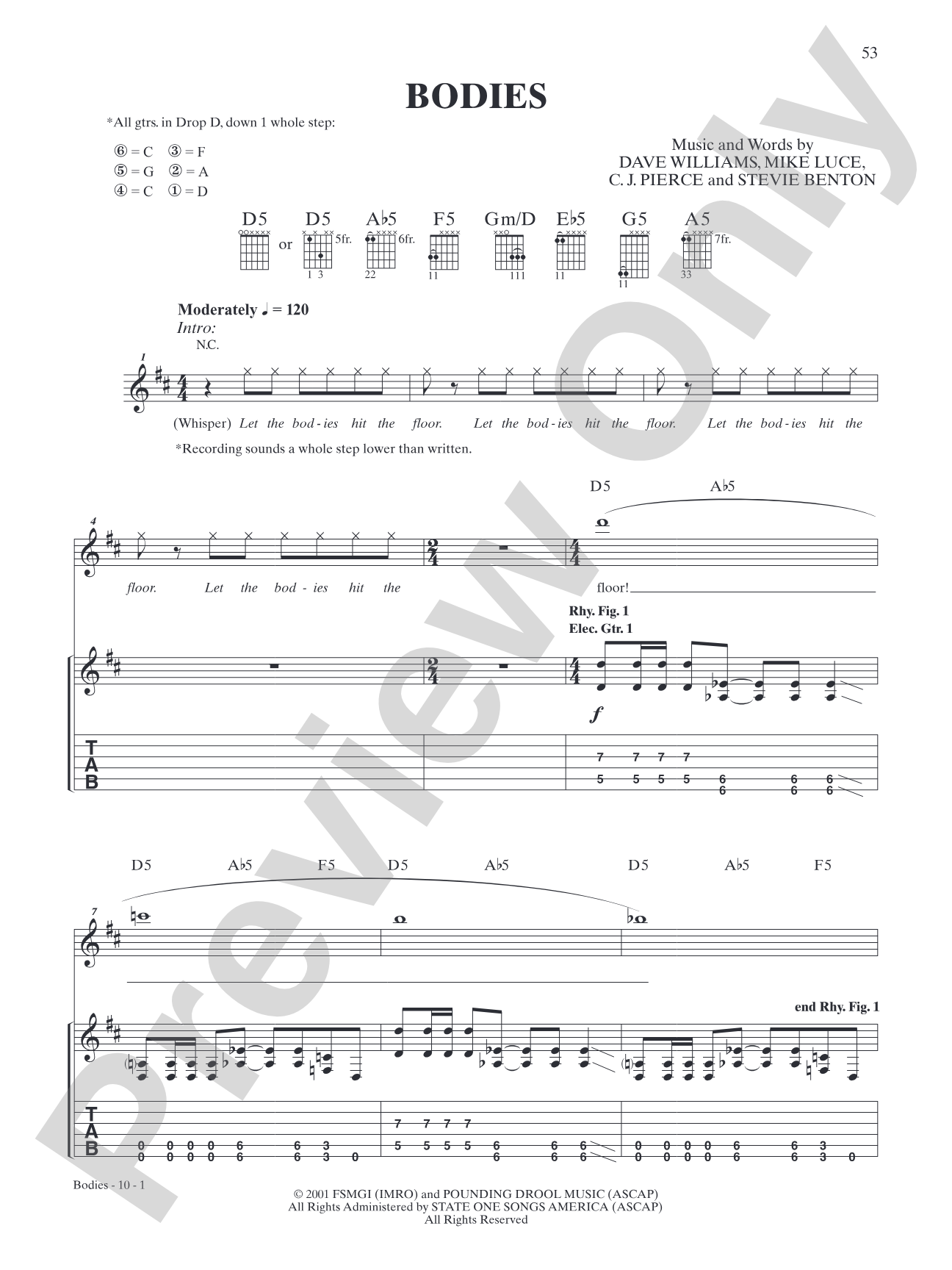 Bodies: Guitar TAB