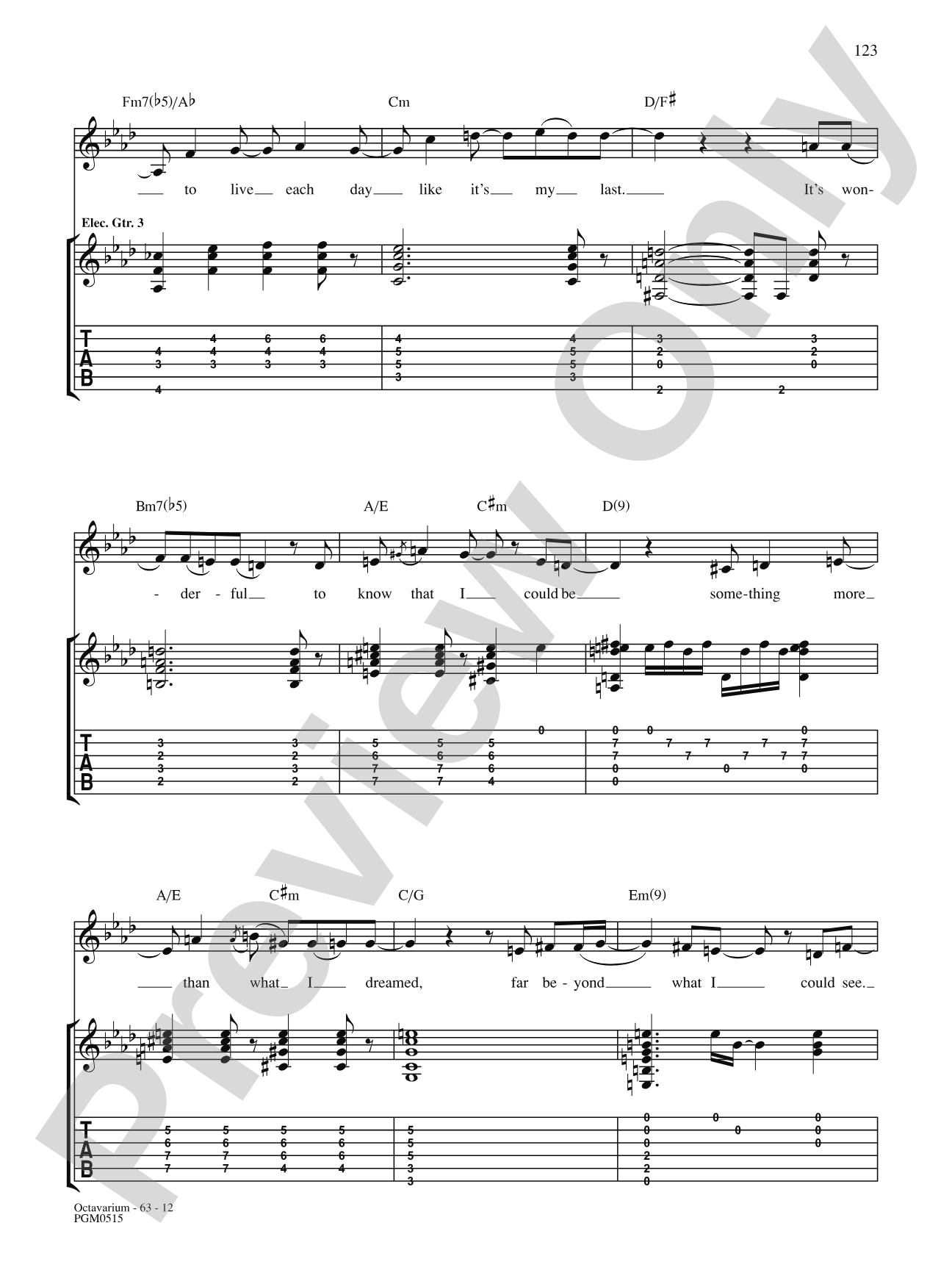 Octavarium: Authentic Guitar TAB | Dream Theater | Digital Sheet