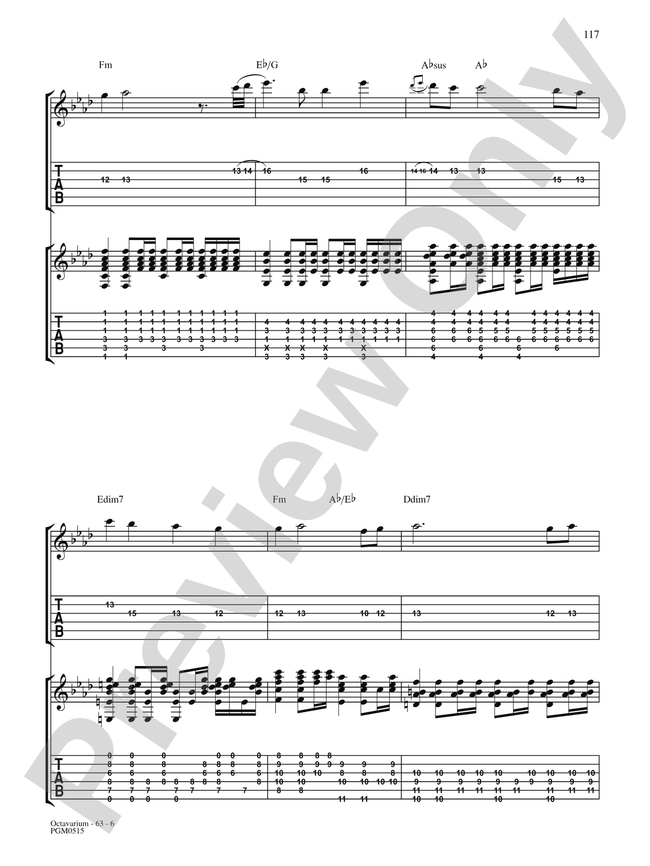 Octavarium: Authentic Guitar TAB