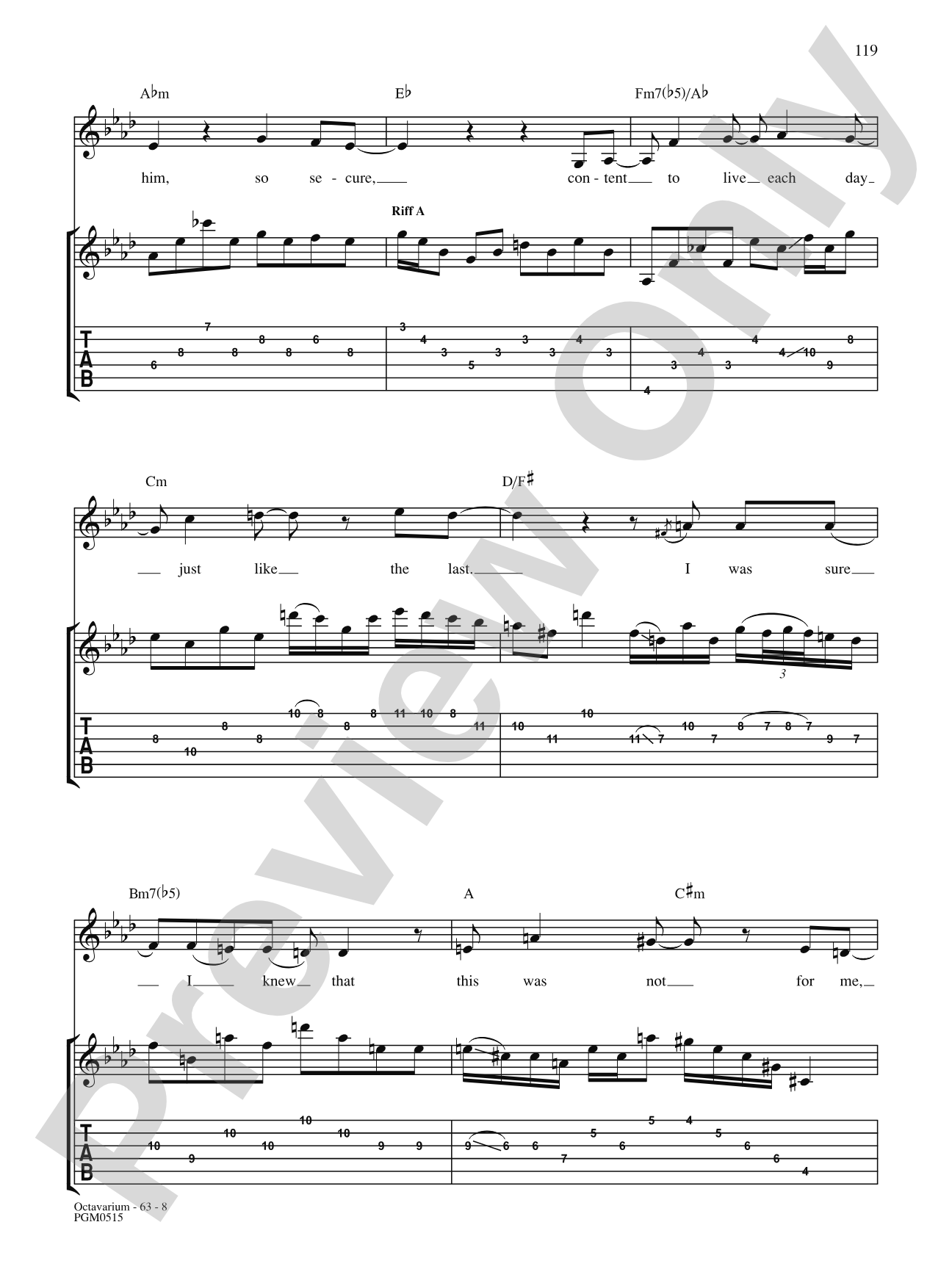 Octavarium: Authentic Guitar TAB | Dream Theater | Digital Sheet