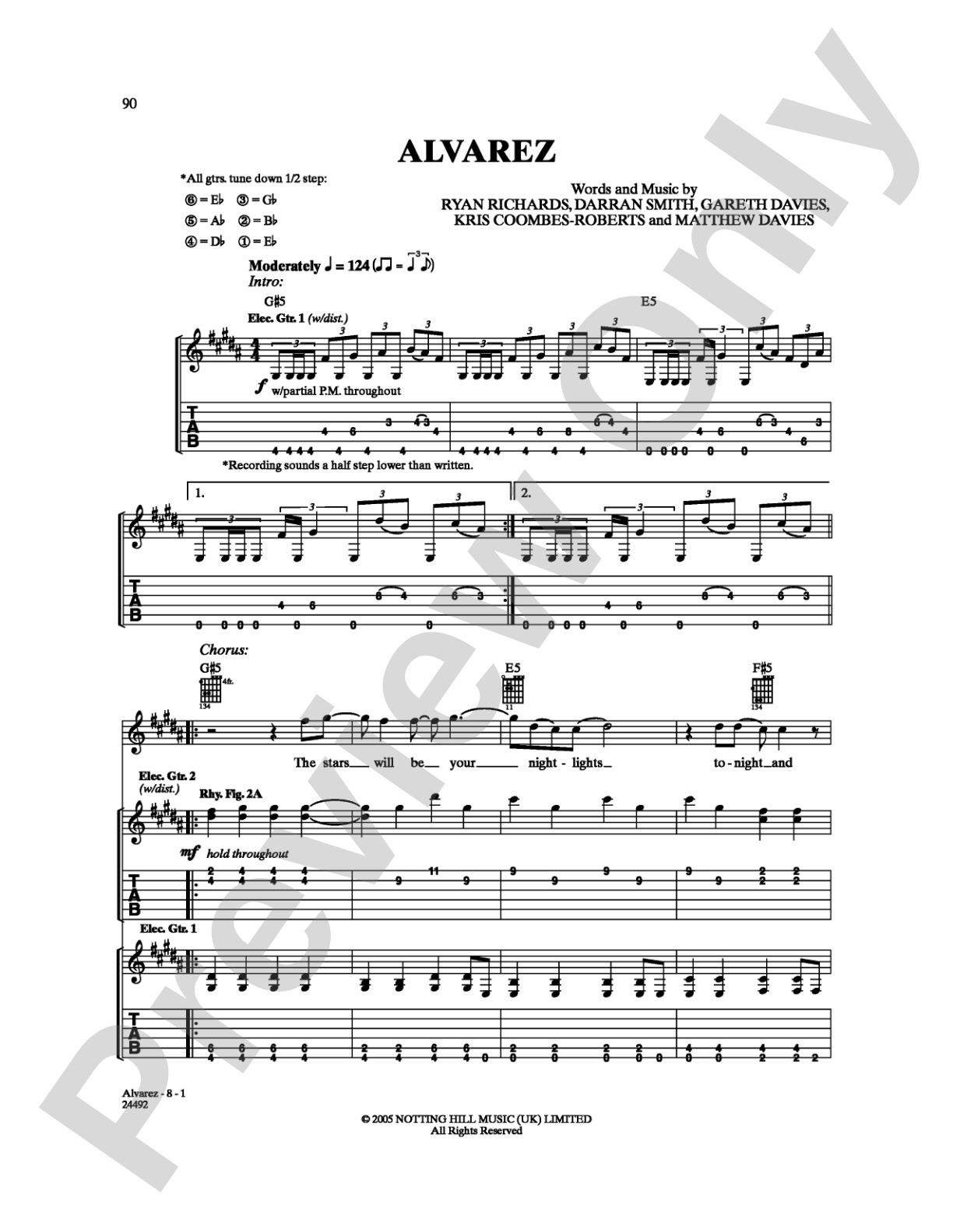 Alvarez: Guitar TAB Digital Sheet Music