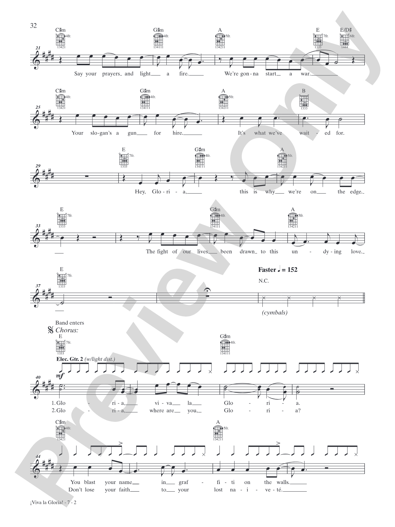 ¡Viva La Gloria!: Authentic Guitar TAB