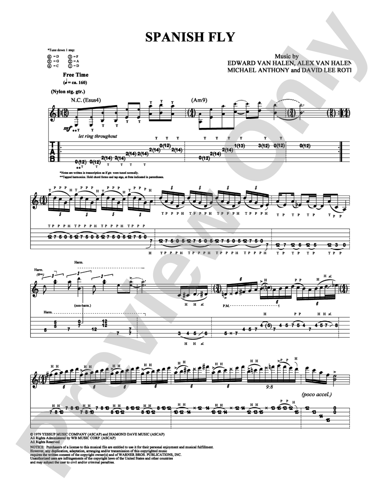 Spanish Fly: Guitar TAB Digital Sheet Music