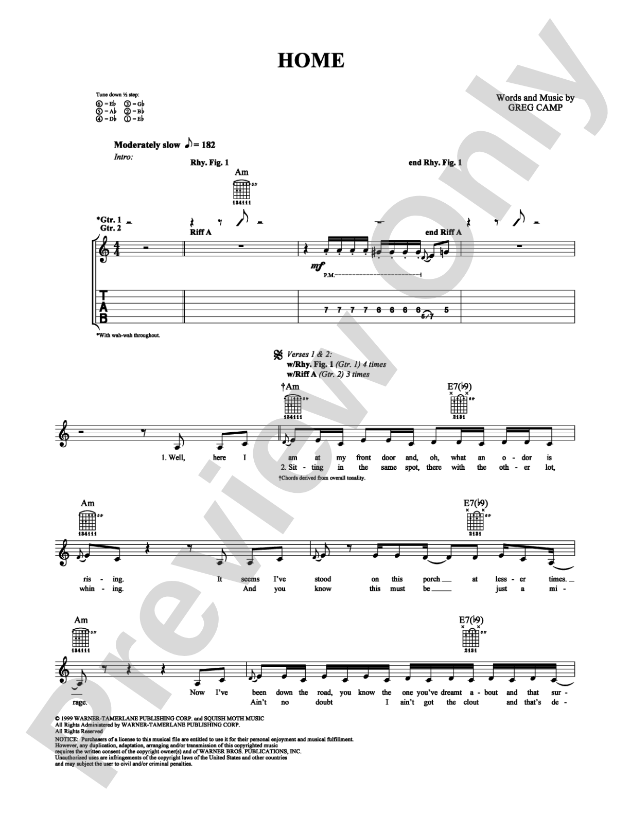 Home: Guitar TAB Digital Sheet Music