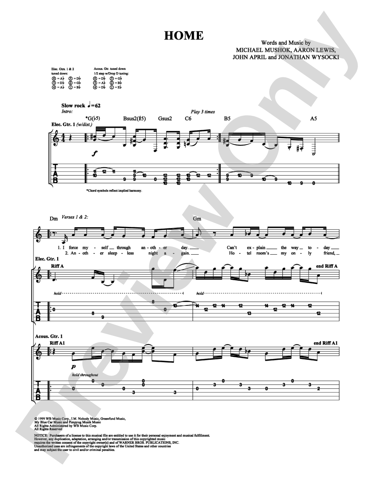 Home: Guitar TAB Digital Sheet Music