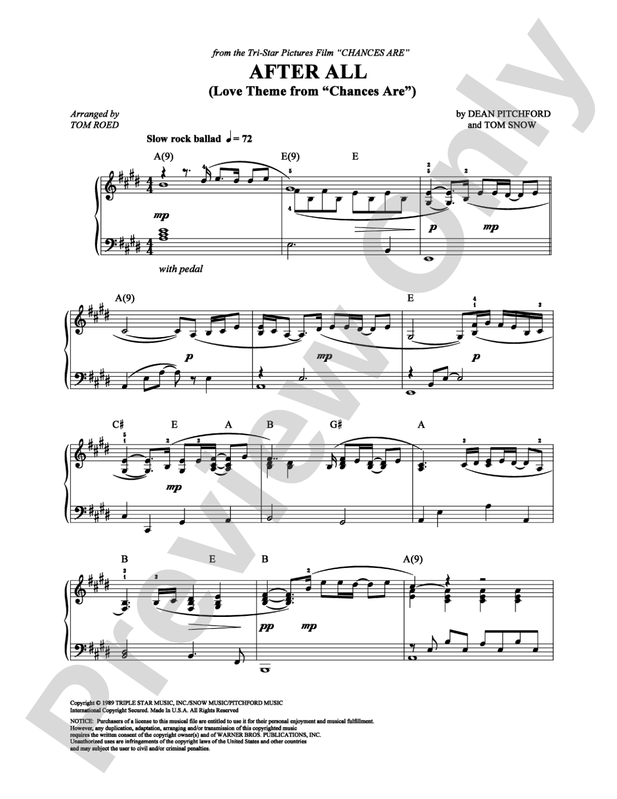 After All: Piano Digital Sheet Music