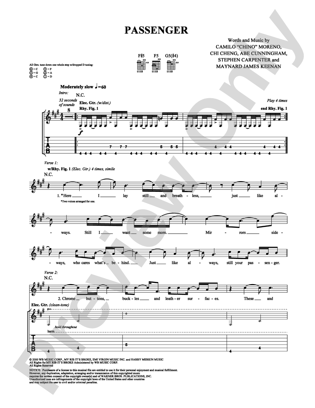Passenger: Guitar TAB Digital Sheet Music
