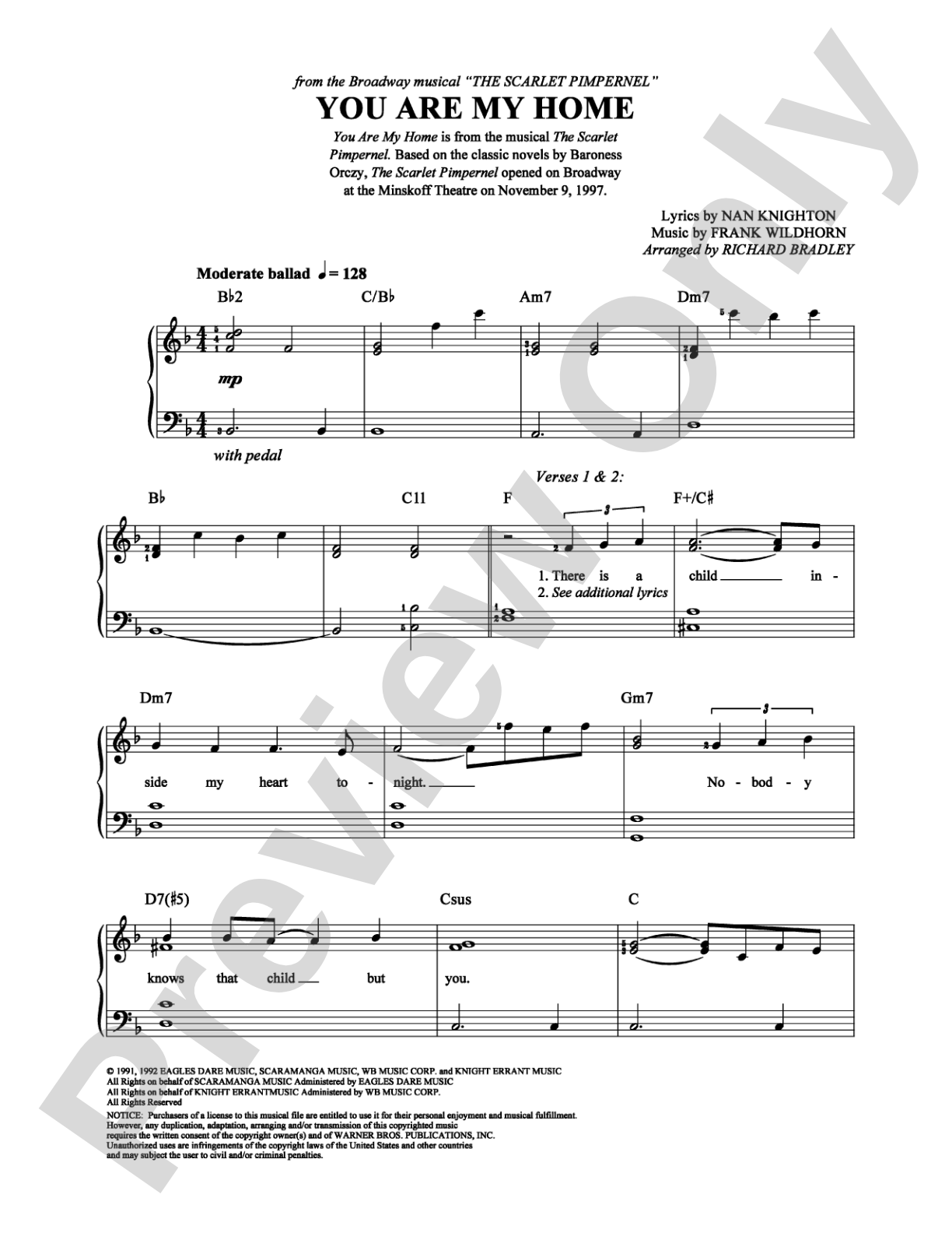 You Are My Home: Easy Piano Digital Sheet Music