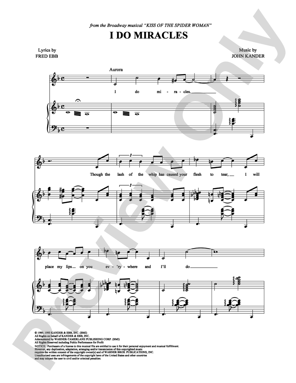 I Do Miracles: Piano/Vocal/Chords Digital Sheet Music