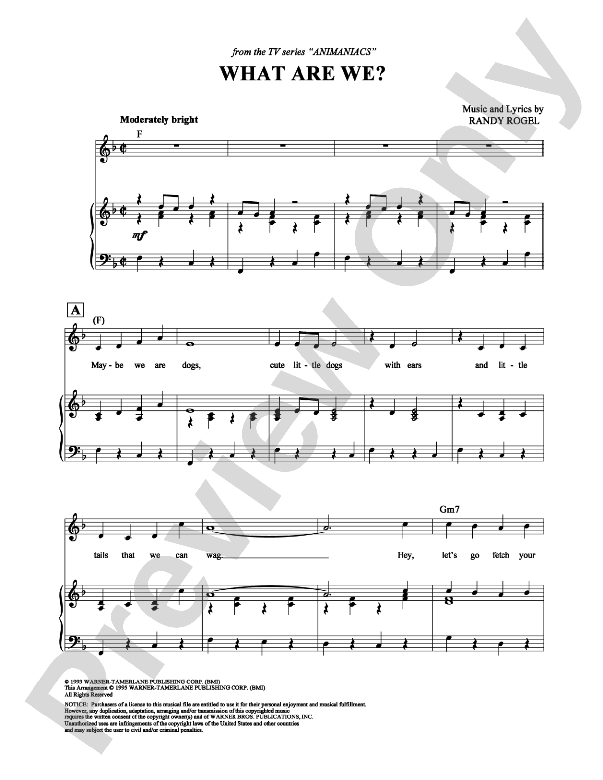 What Are We?: Piano/Vocal/Chords Digital Sheet Music