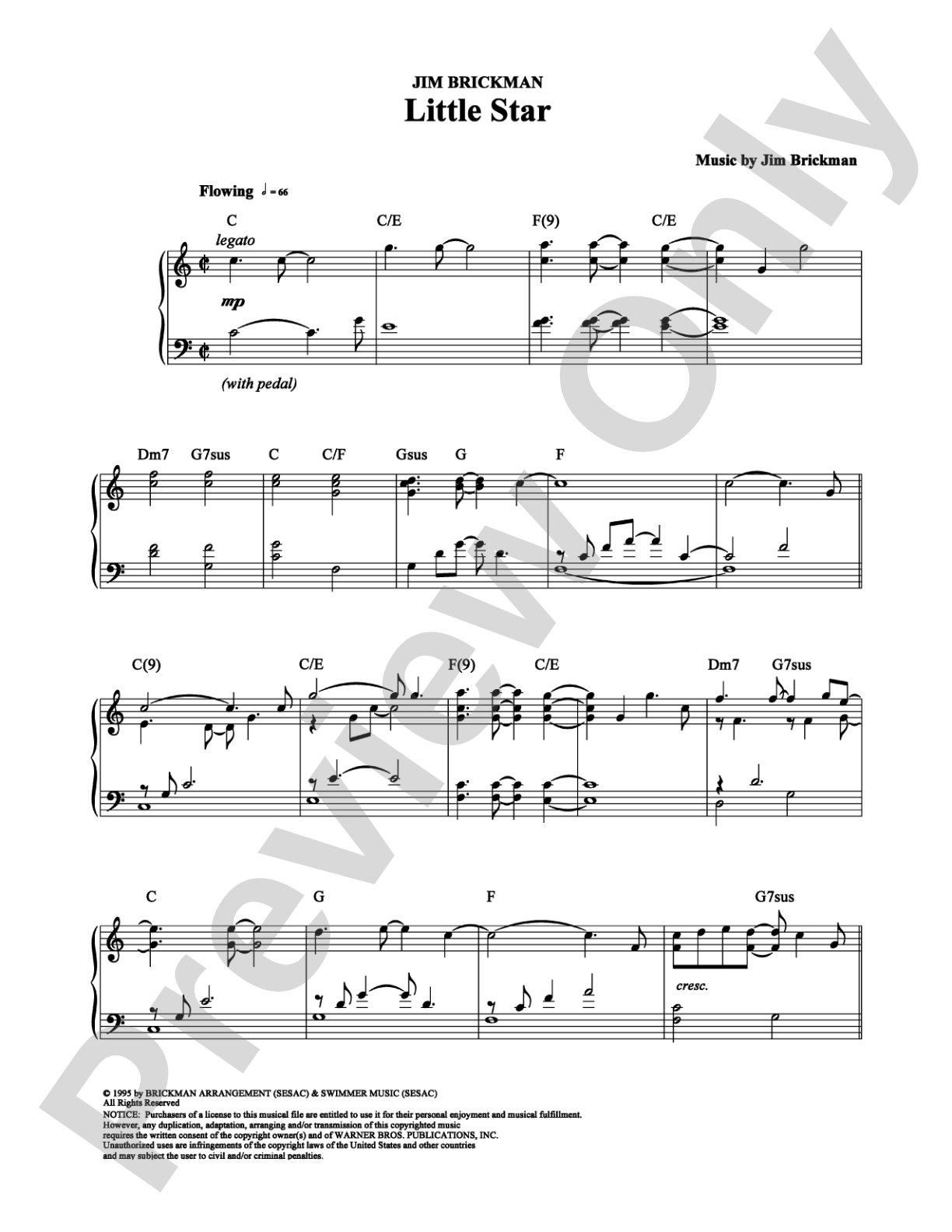 Little Star: Piano Digital Sheet Music