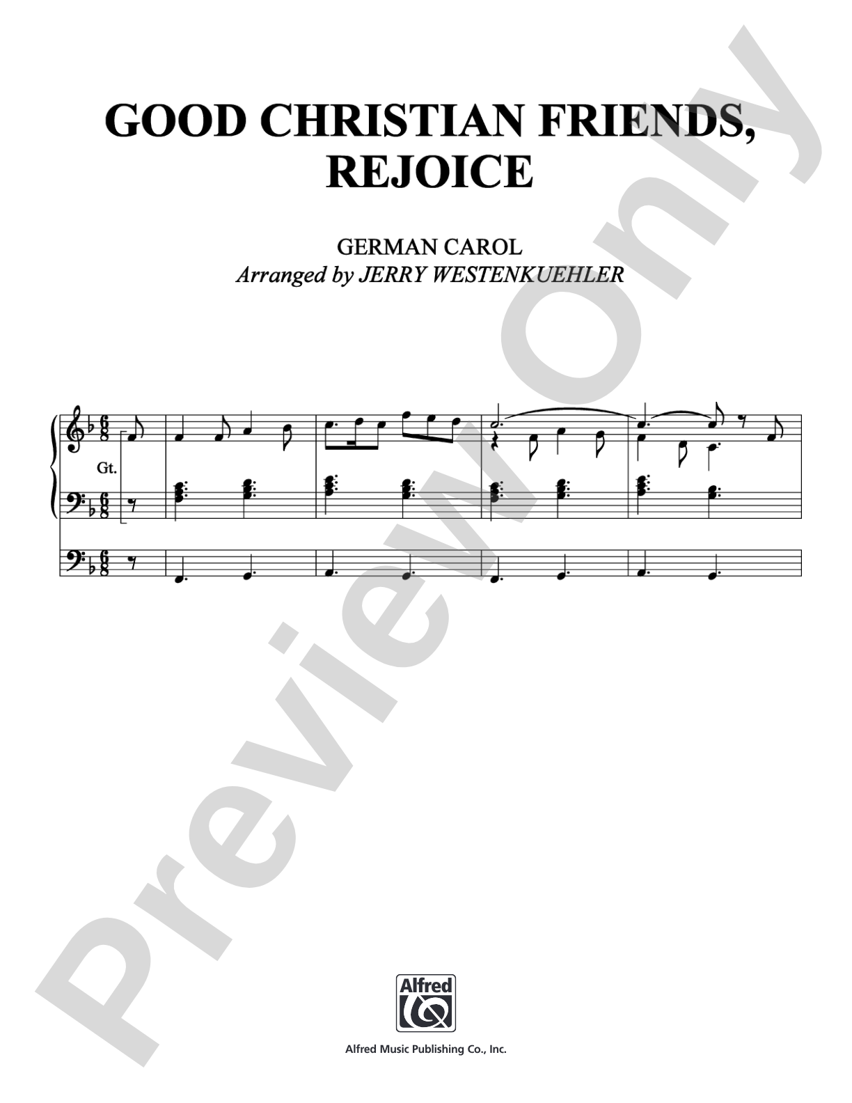 Good Christian Friends, Rejoice: Organ Digital Sheet Music