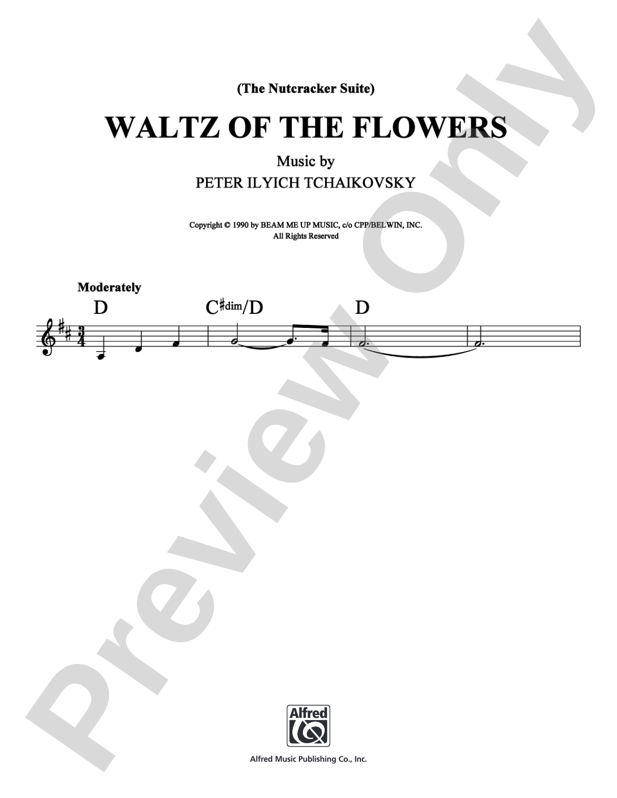 Waltz of the Flowers from the Nutcracker Suite: Lead Sheet Digital Sheet Music
