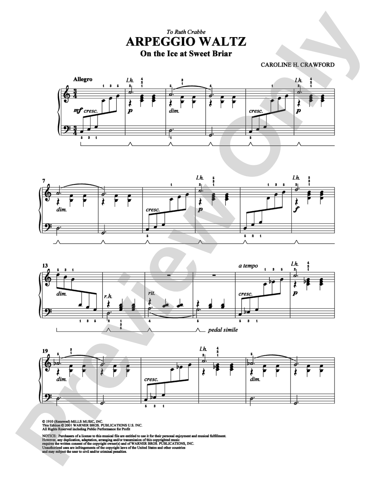 Arpeggio Waltz: Piano Digital Sheet Music