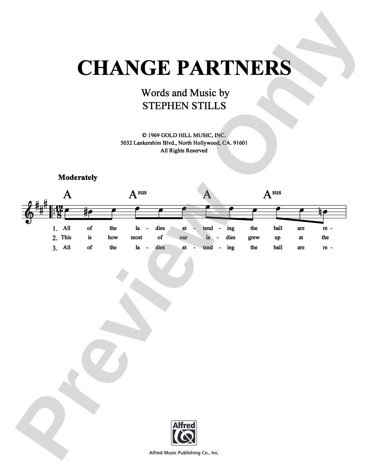 Change Partners: Lead Sheet Digital Sheet Music