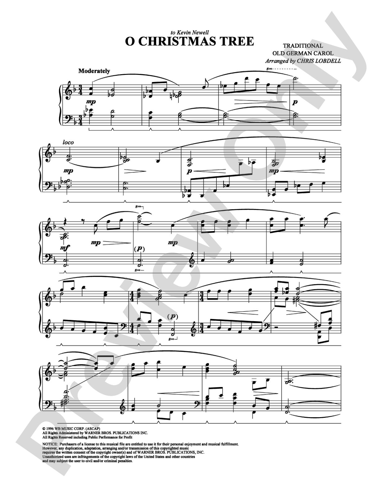 O Christmas Tree: Piano Digital Sheet Music