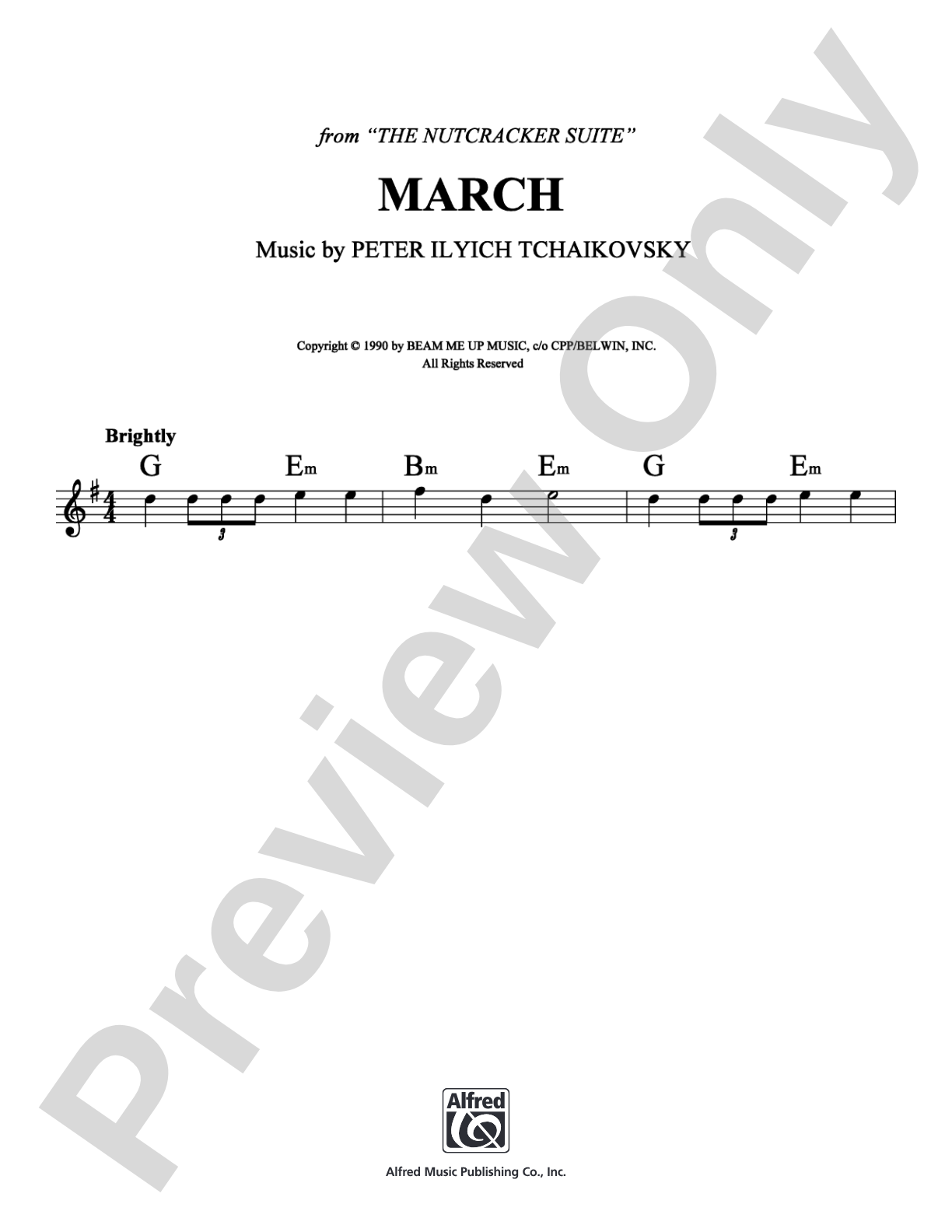 March from the Nutcracker Suite: Lead Sheet Digital Sheet Music