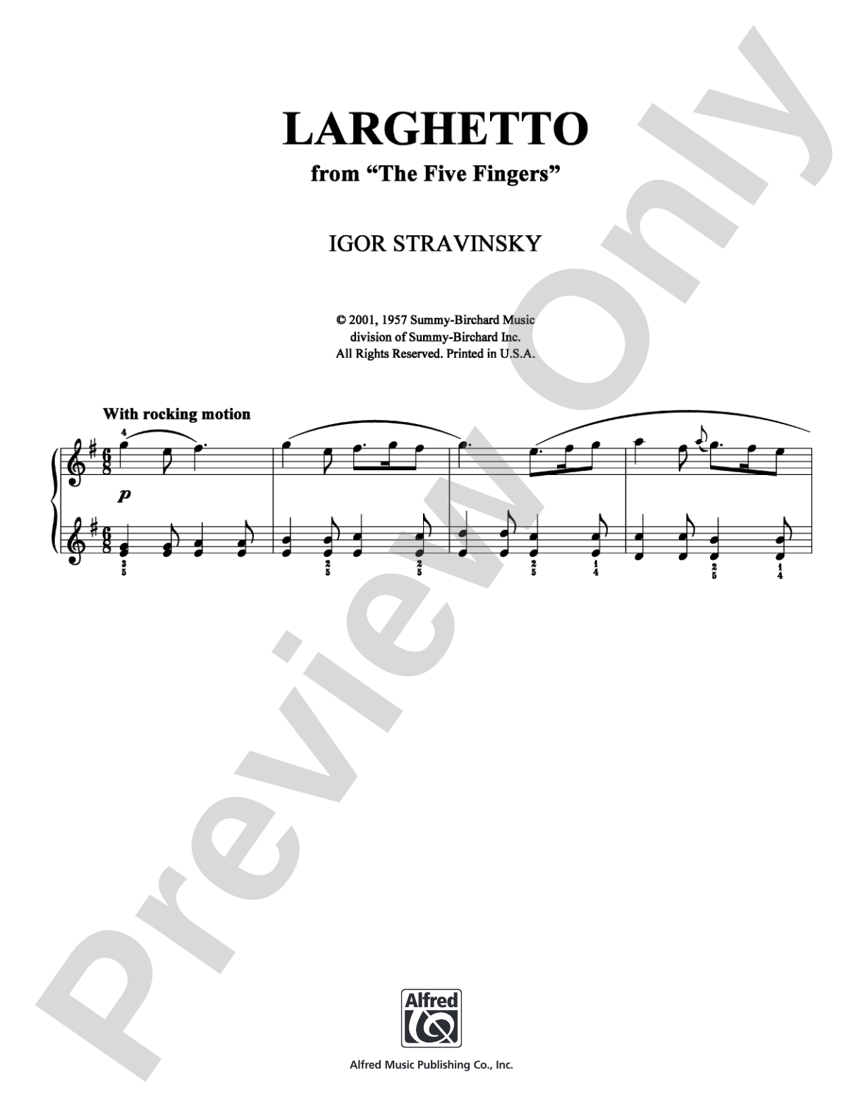 Larghetto: Piano Digital Sheet Music