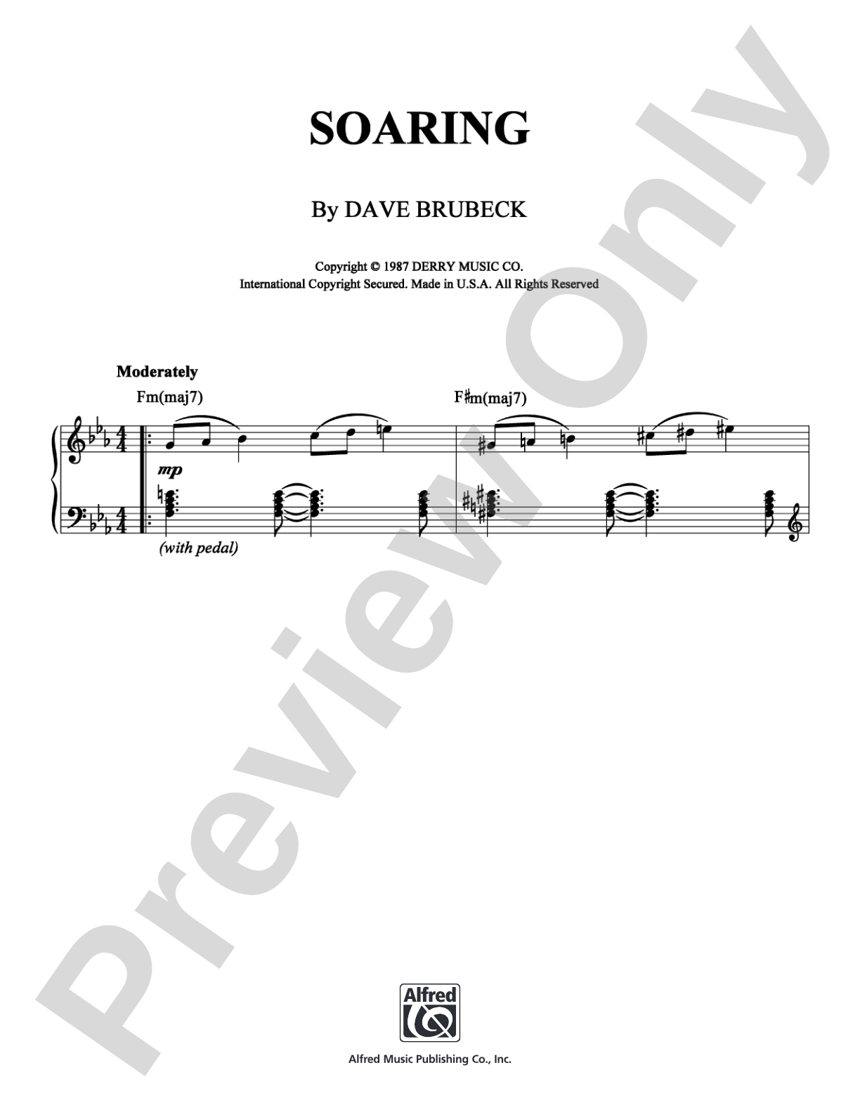 Soaring: Piano Digital Sheet Music