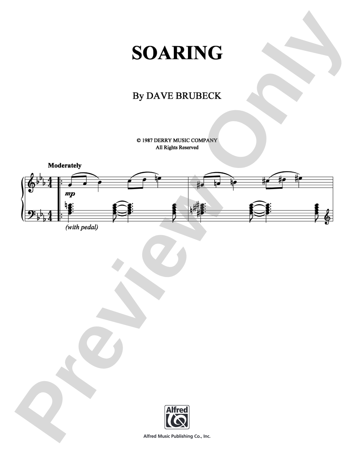 Soaring: Piano Digital Sheet Music