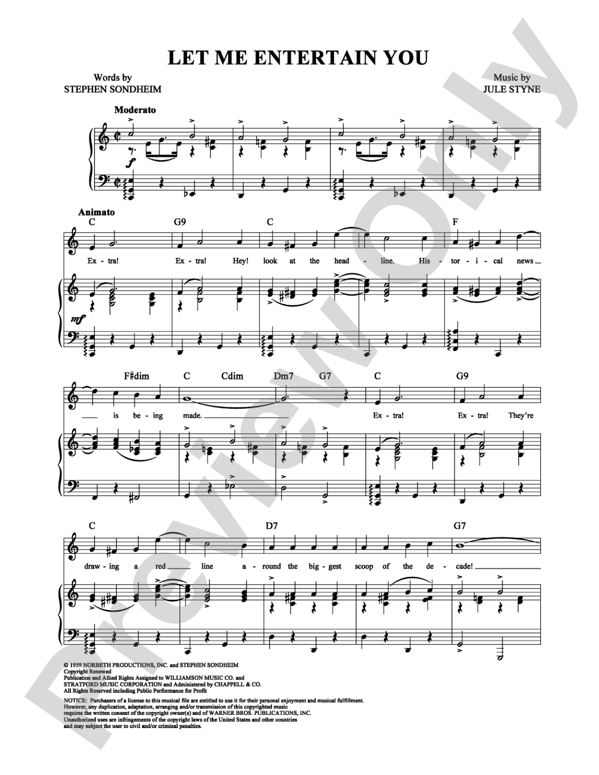 Let Me Entertain You: Piano/Vocal/Chords Digital Sheet Music
