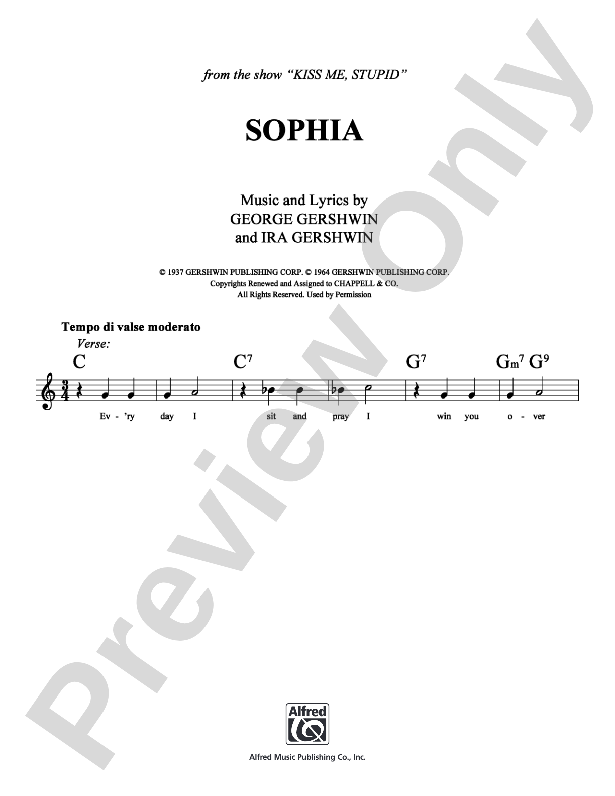 Sophia: Lead Sheet Digital Sheet Music