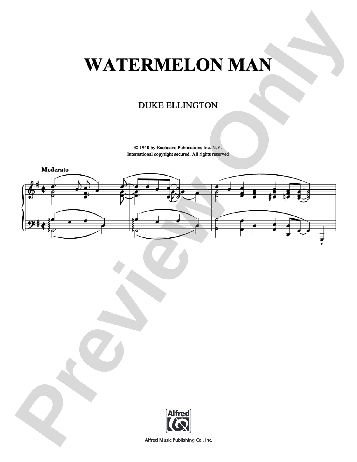 Watermelon Man: Piano Digital Sheet Music