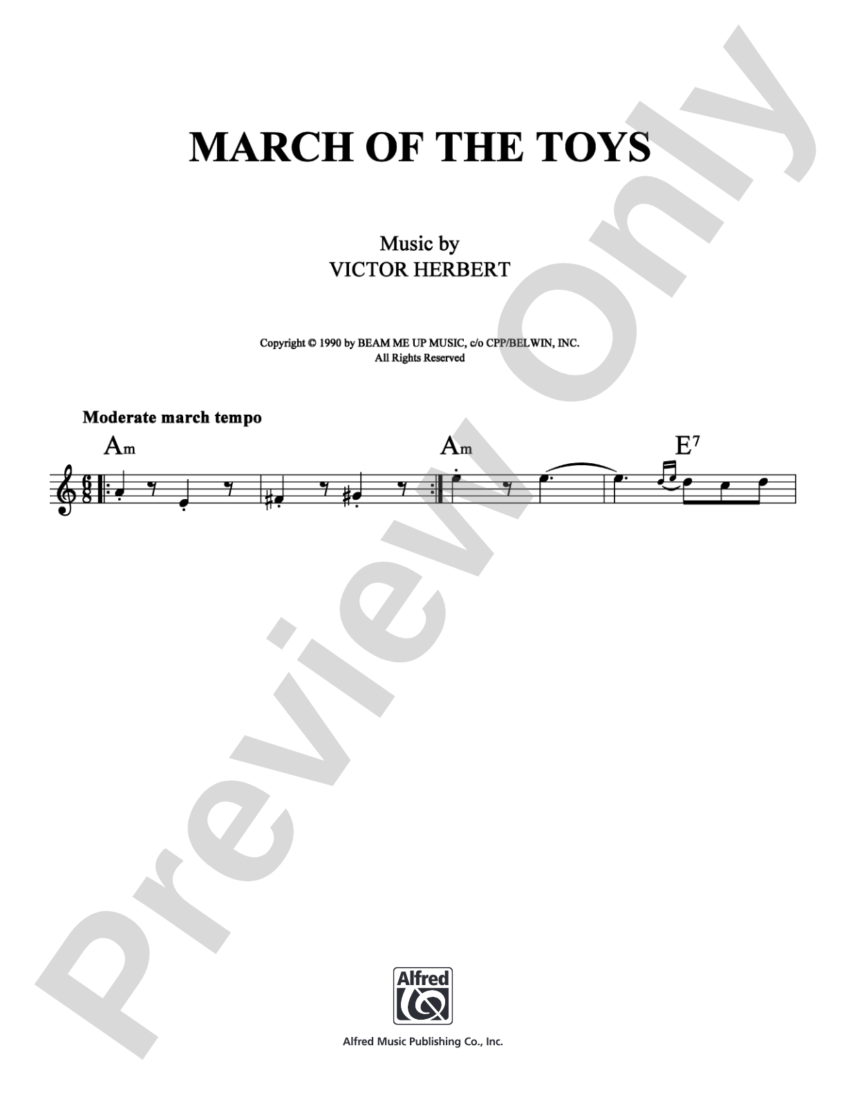 March Of The Toys: Lead Sheet Digital Sheet Music