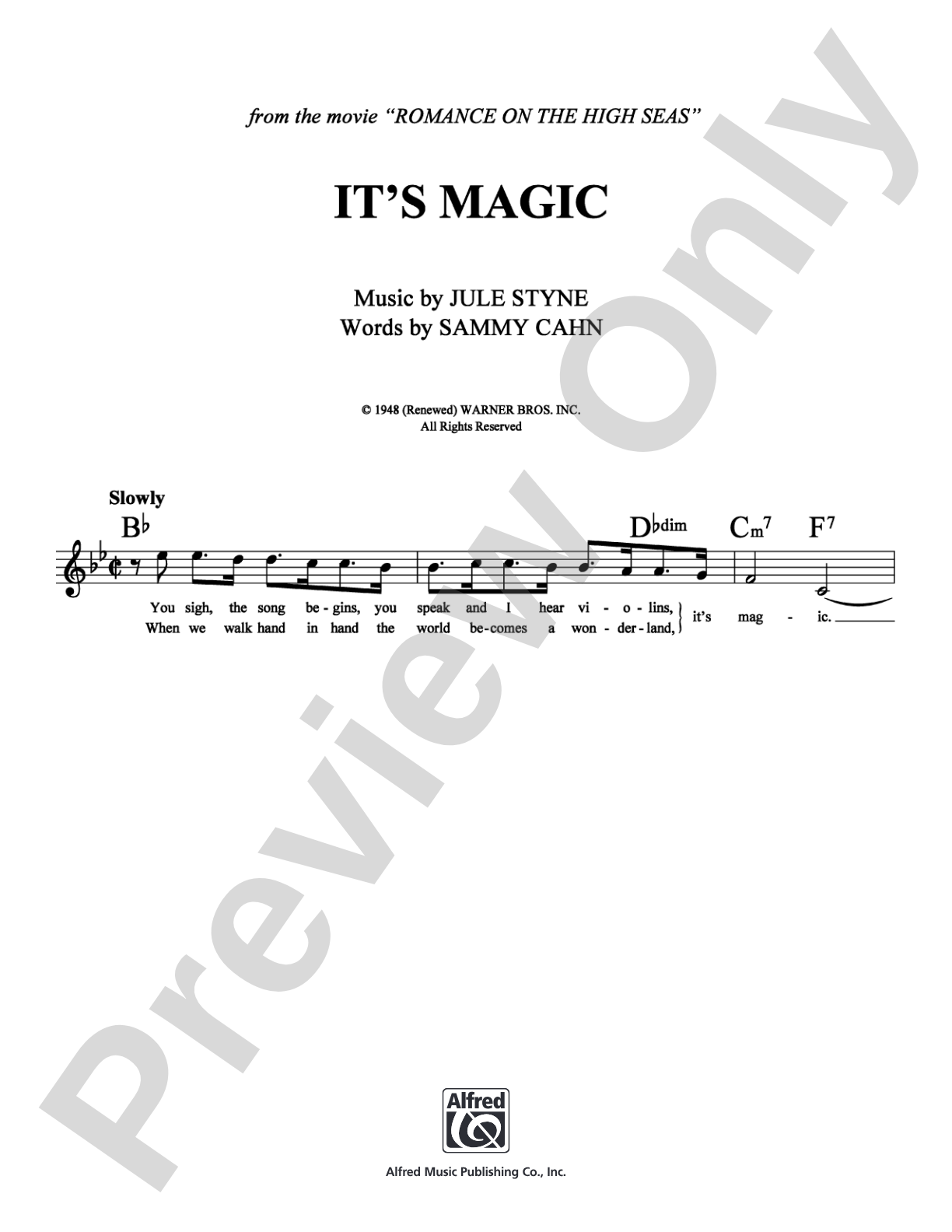 It's Magic: Lead Sheet Digital Sheet Music