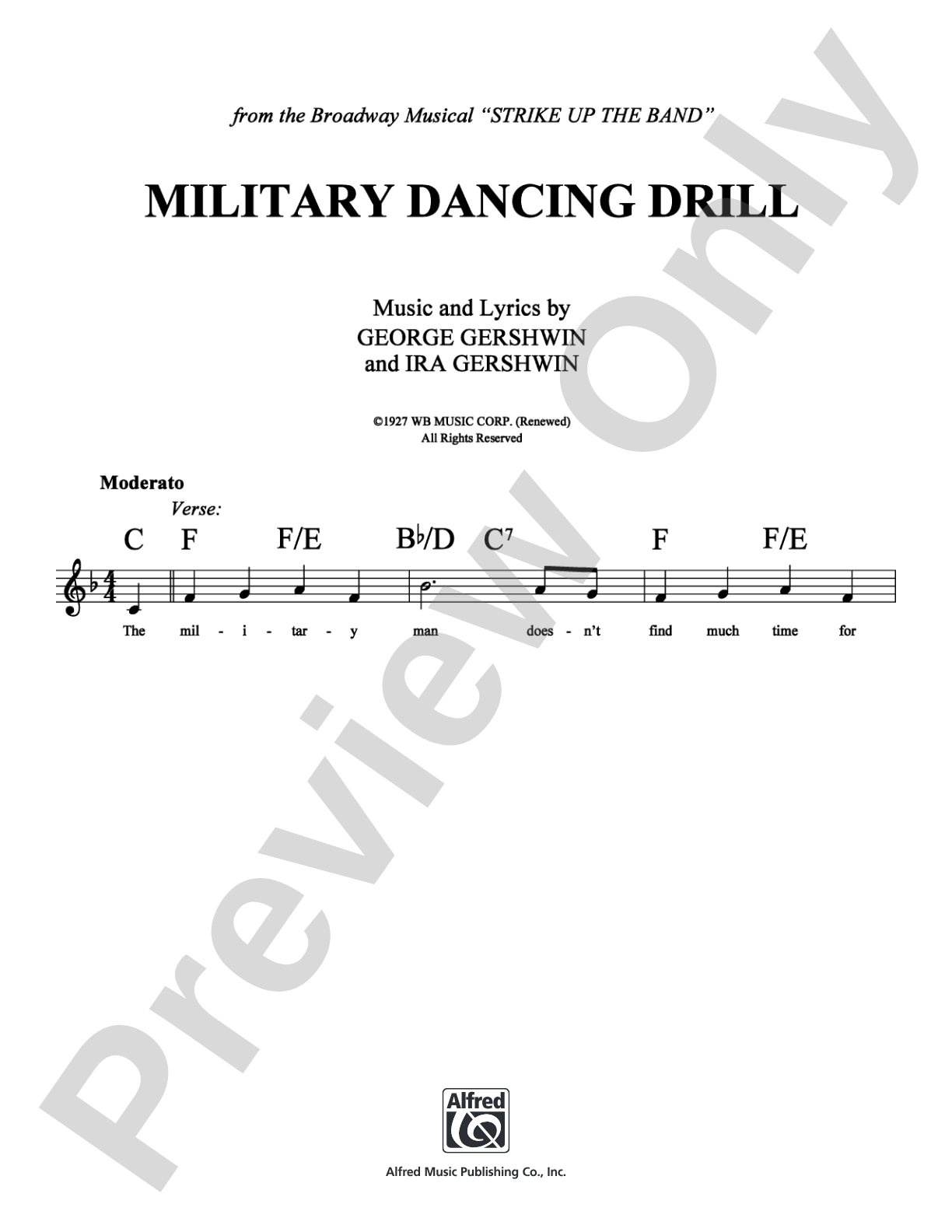Military Dancing Drill: Lead Sheet Digital Sheet Music