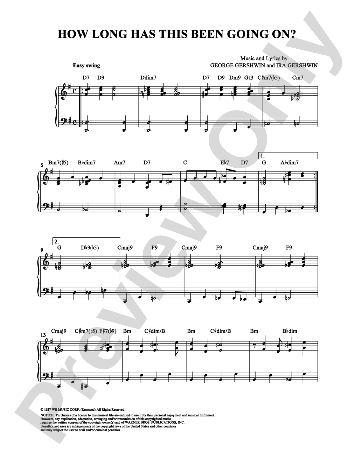 How Long Has This Been Going On?: Piano Digital Sheet Music