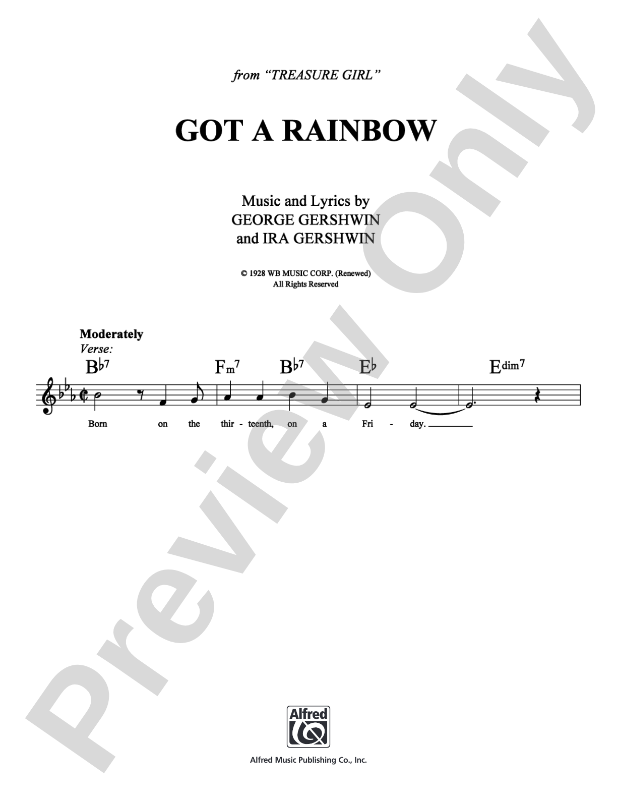 Got a Rainbow: Lead Sheet Digital Sheet Music