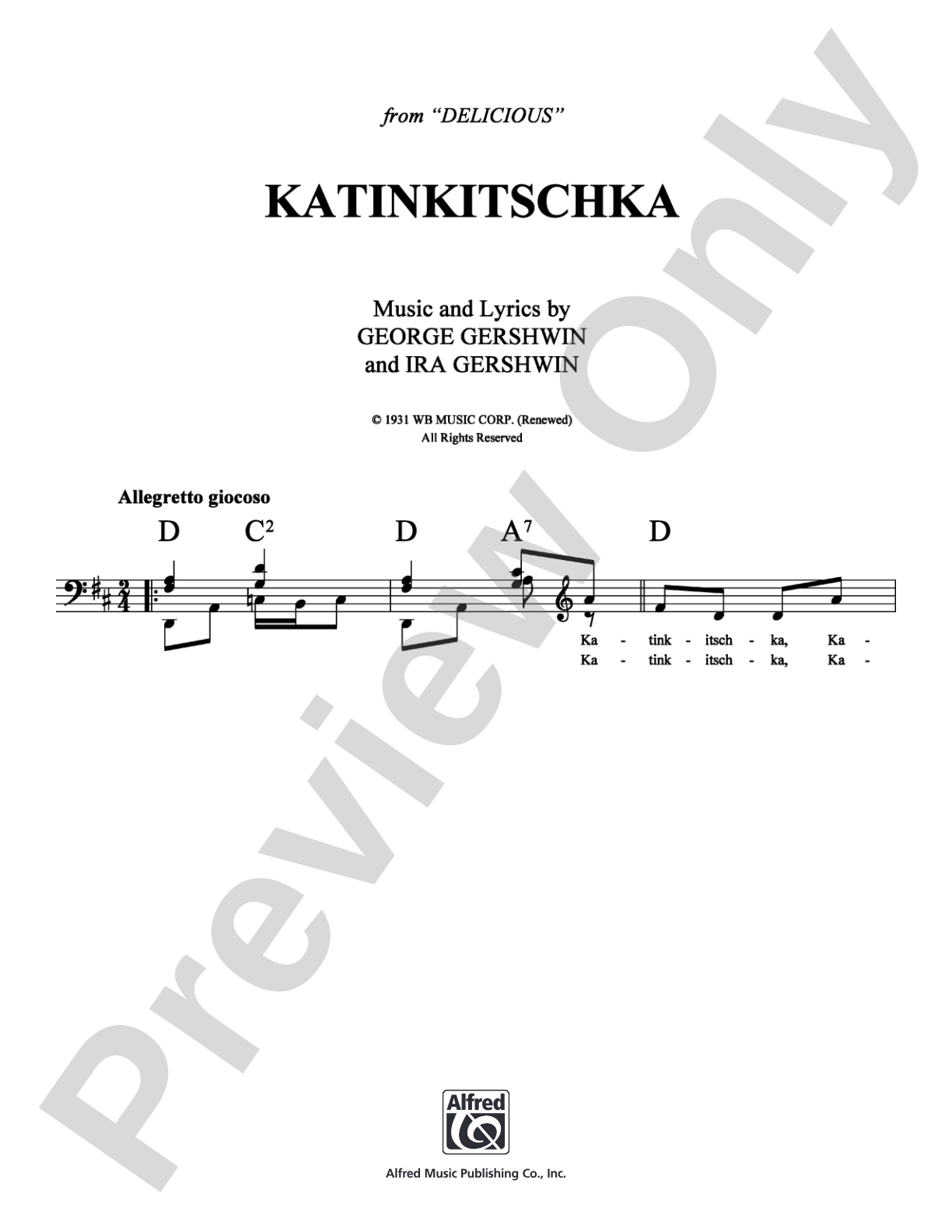Katinkitschka: Lead Sheet Digital Sheet Music