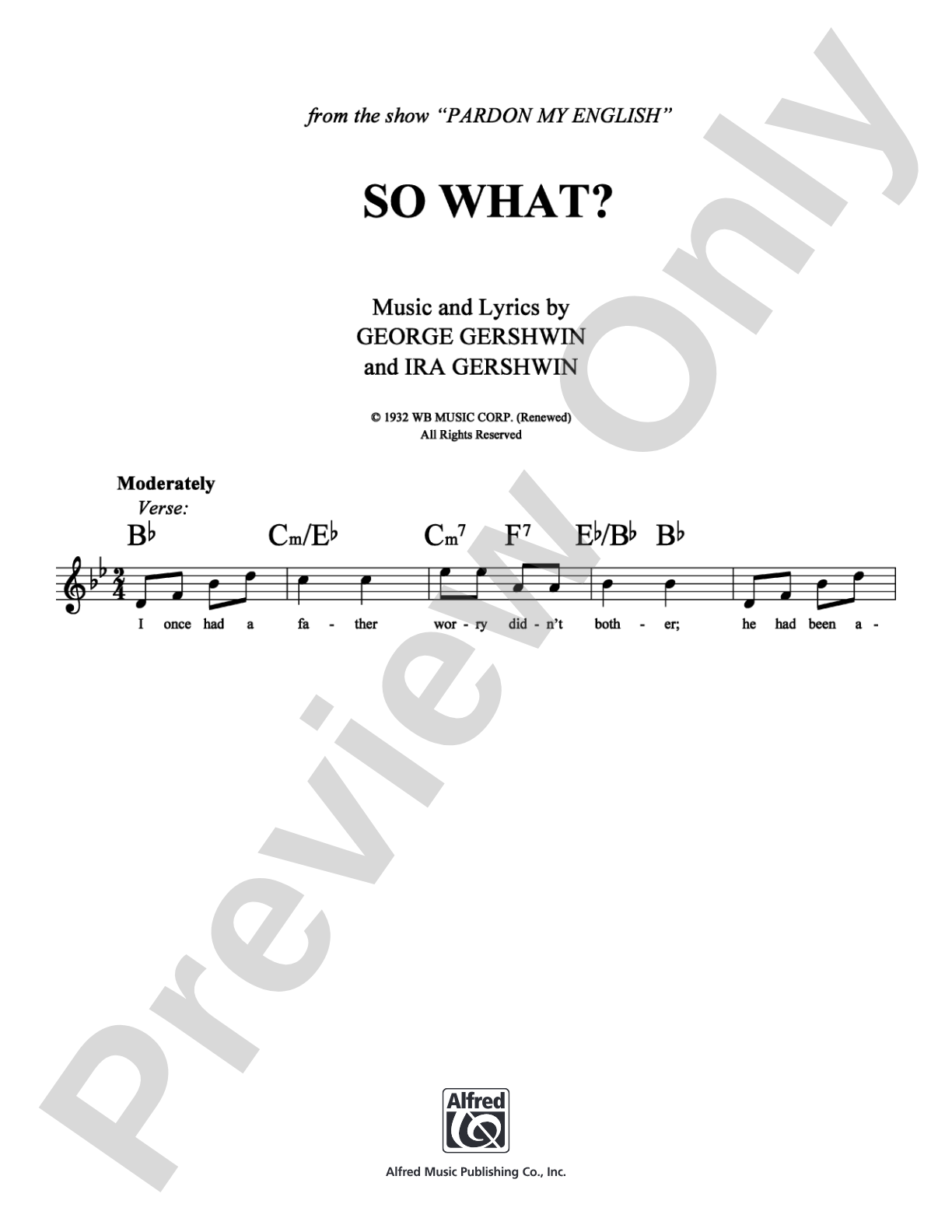 So What?: Lead Sheet Digital Sheet Music