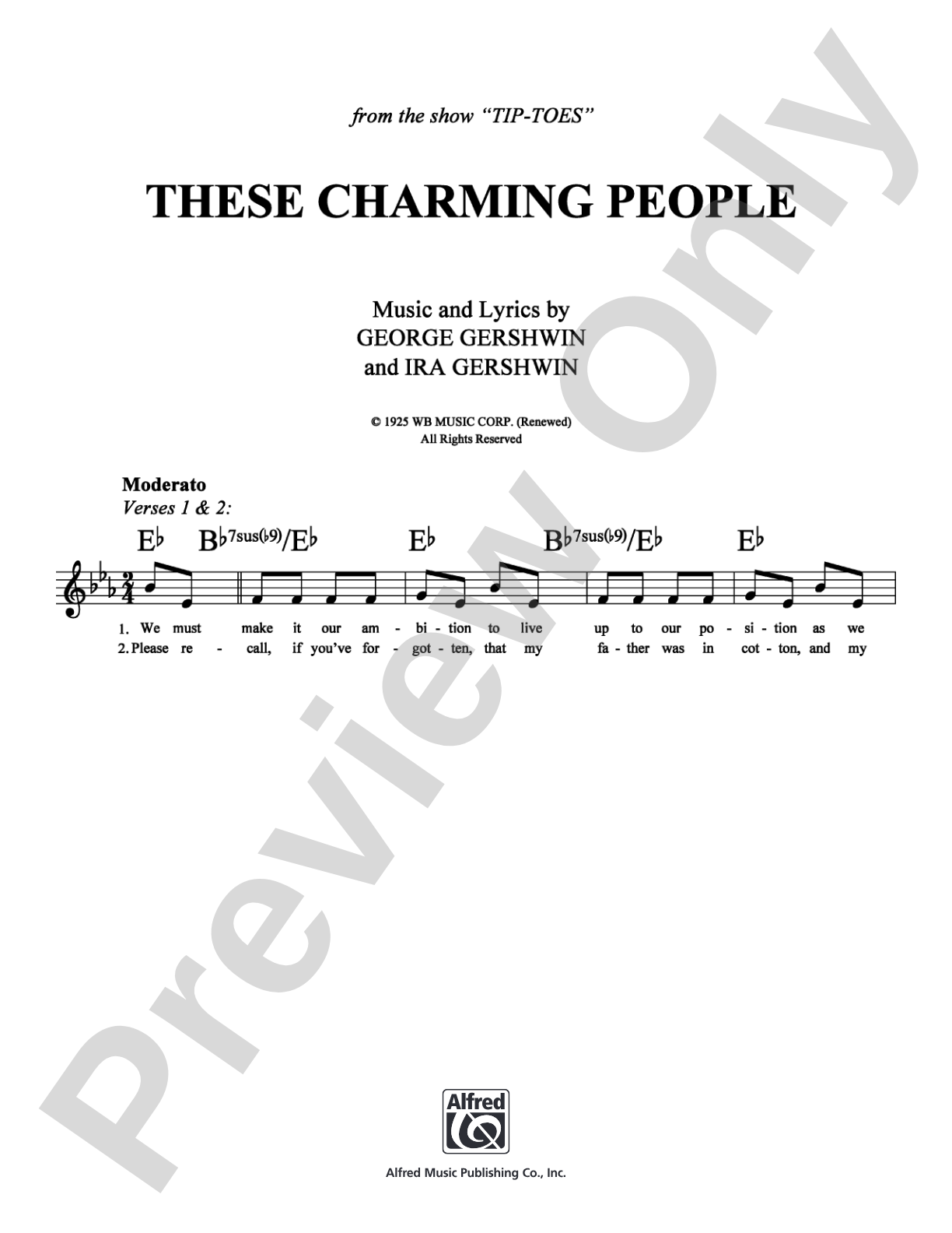 These Charming People: Lead Sheet Digital Sheet Music