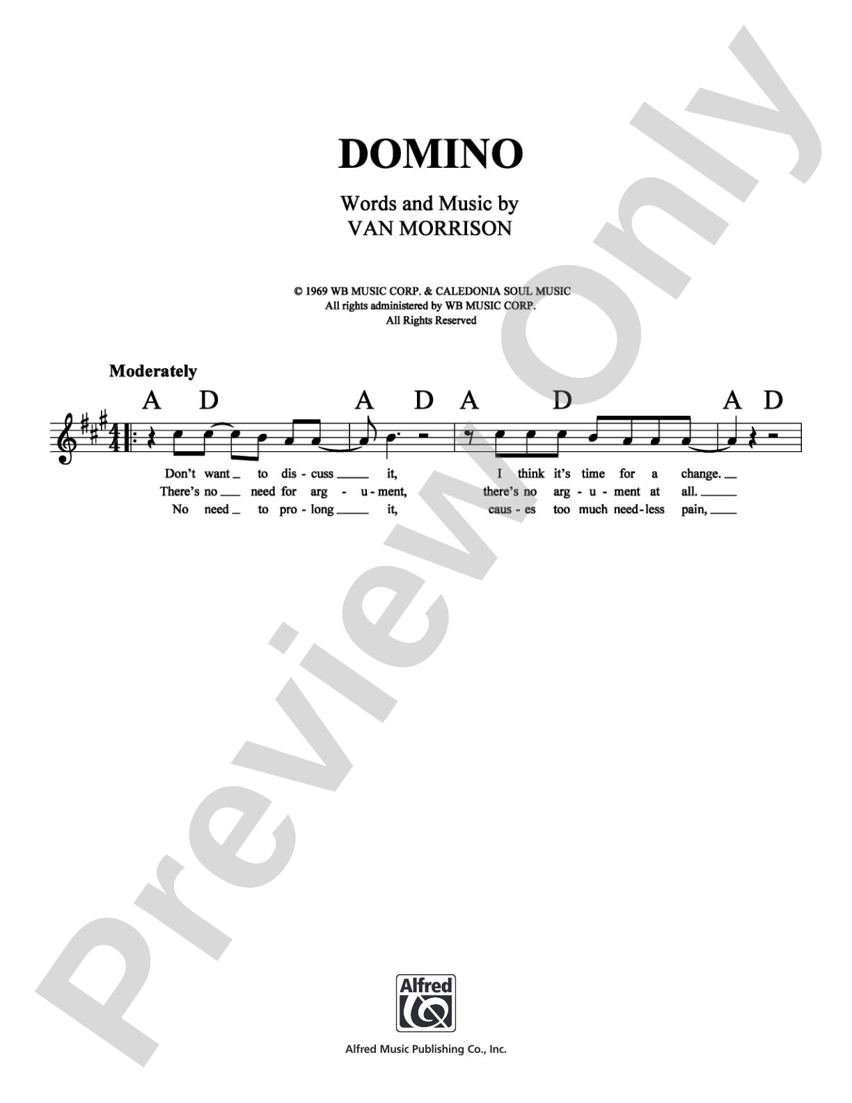 Domino: Lead Sheet Digital Sheet Music