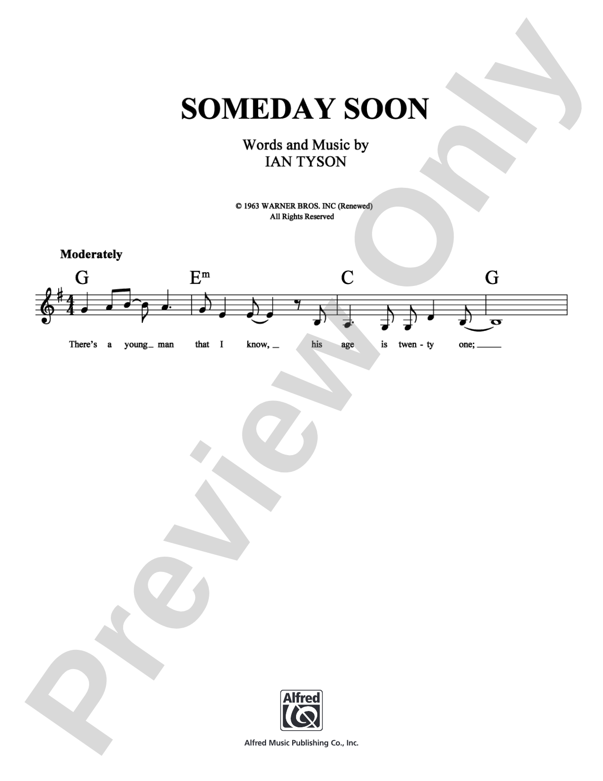 Someday Soon: Lead Sheet Digital Sheet Music