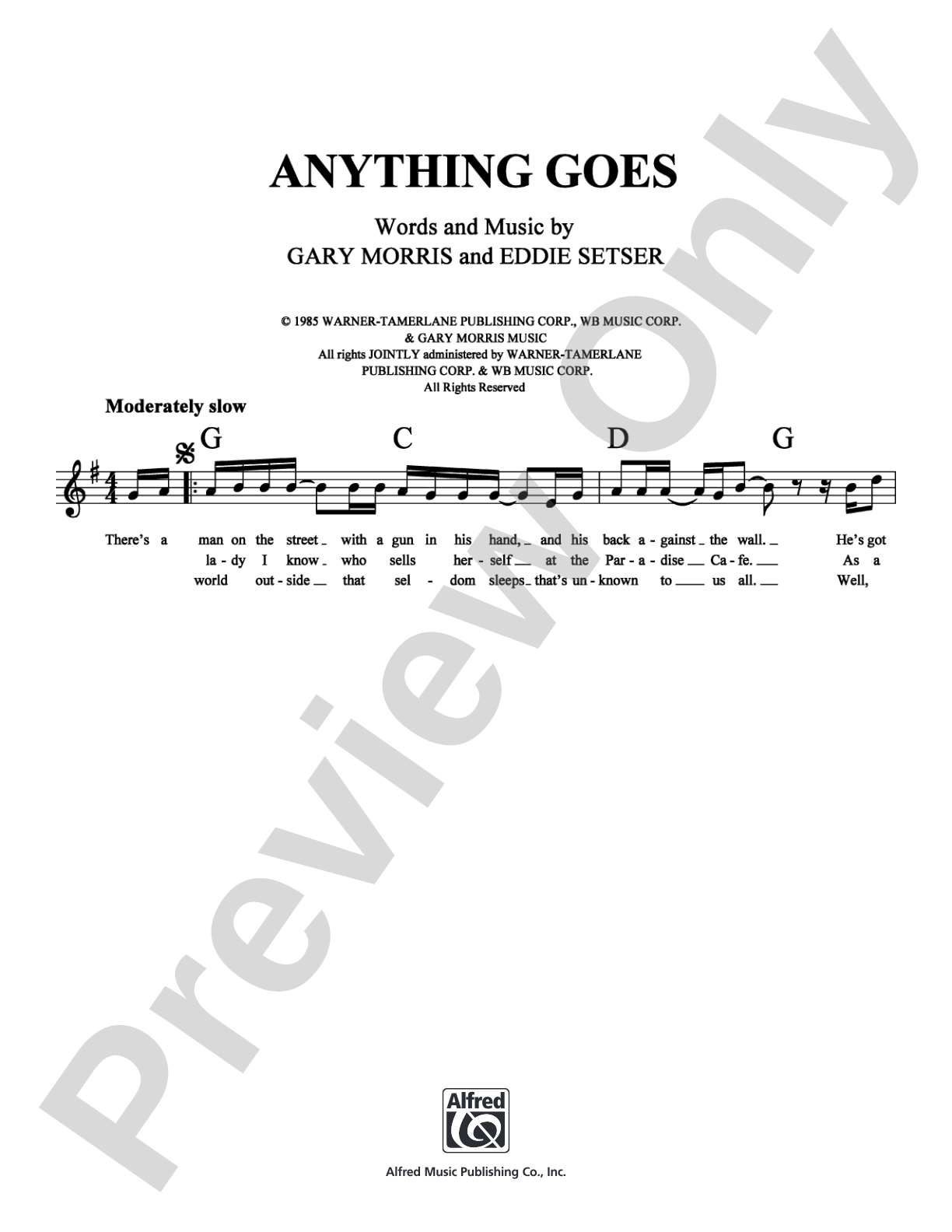 Anything Goes: Lead Sheet Digital Sheet Music
