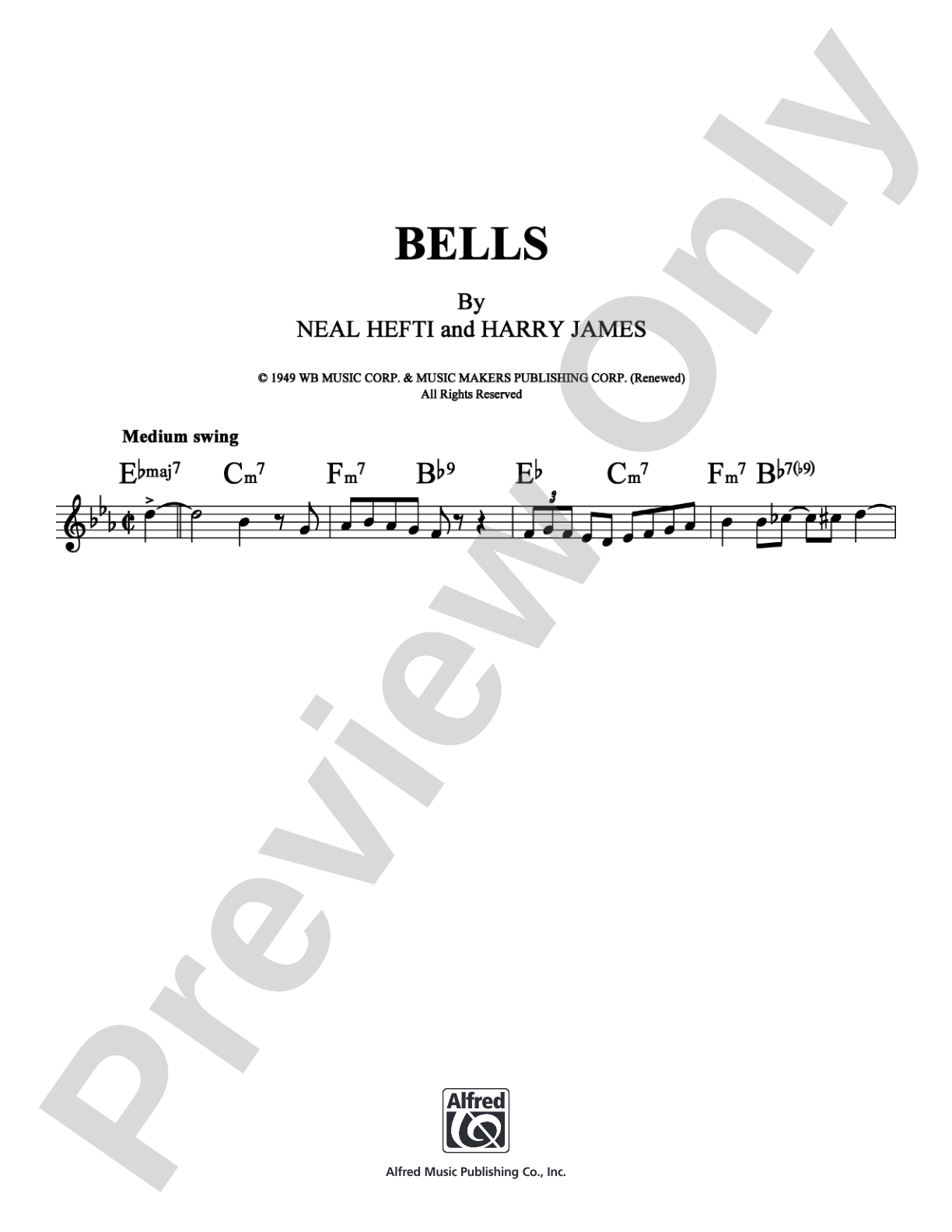 Bells: Lead Sheet Digital Sheet Music