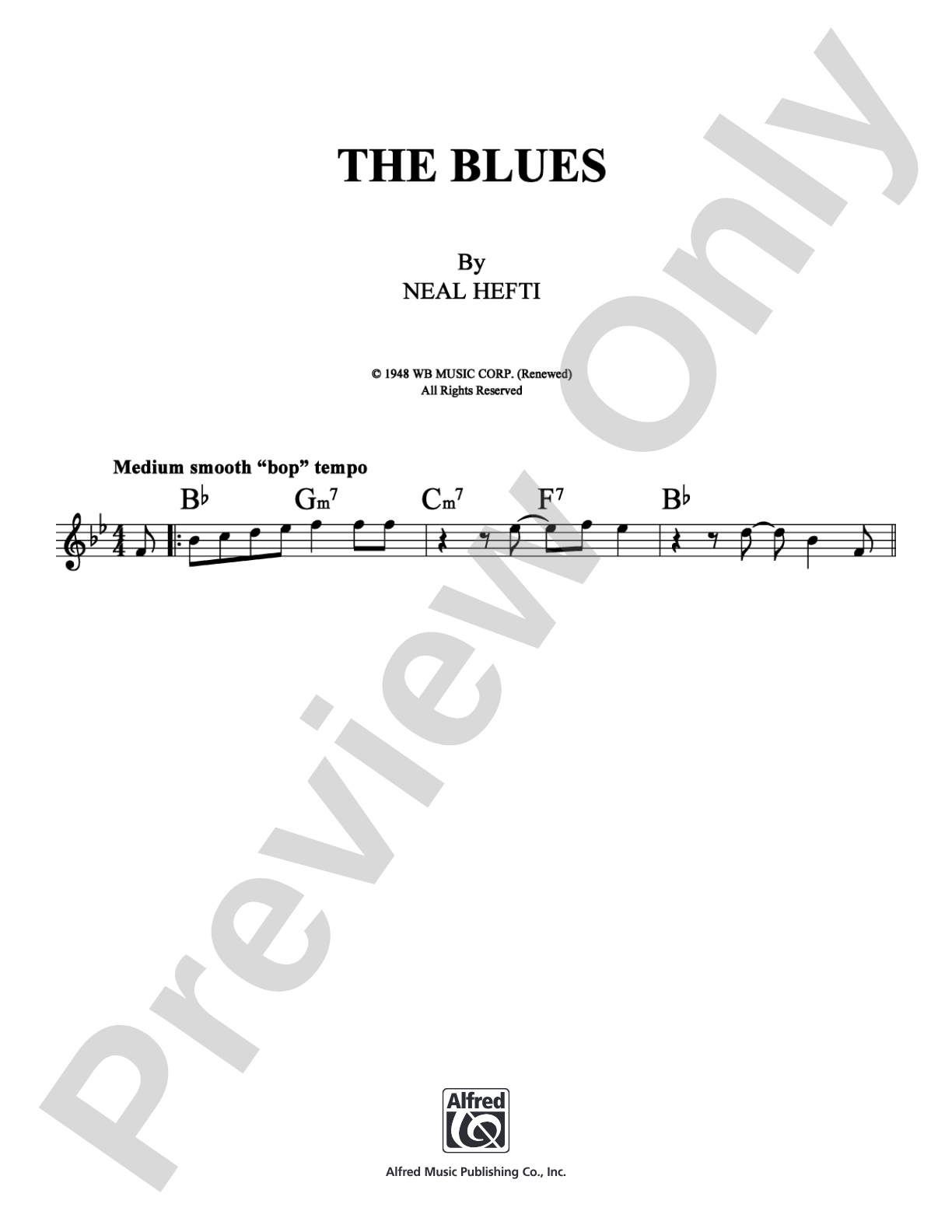 The Blues: Lead Sheet Digital Sheet Music