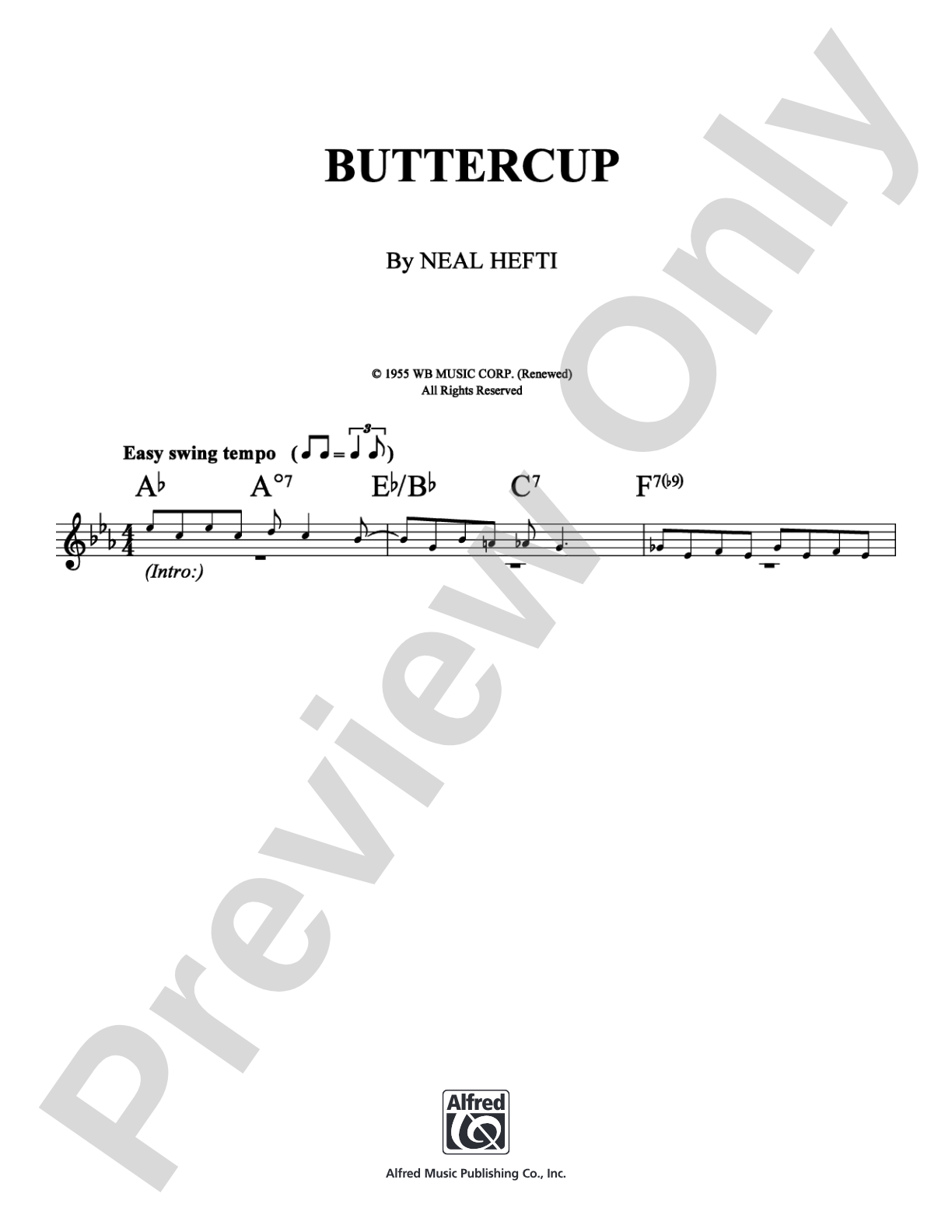 Buttercup: Lead Sheet Digital Sheet Music