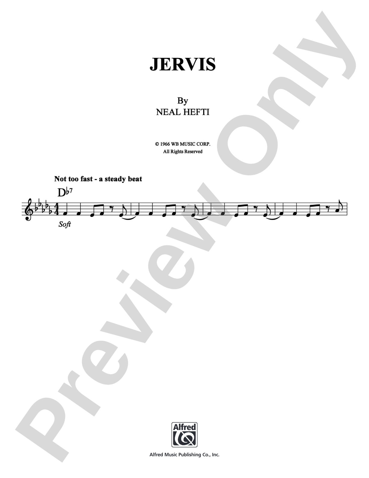 Jervis: Lead Sheet Digital Sheet Music