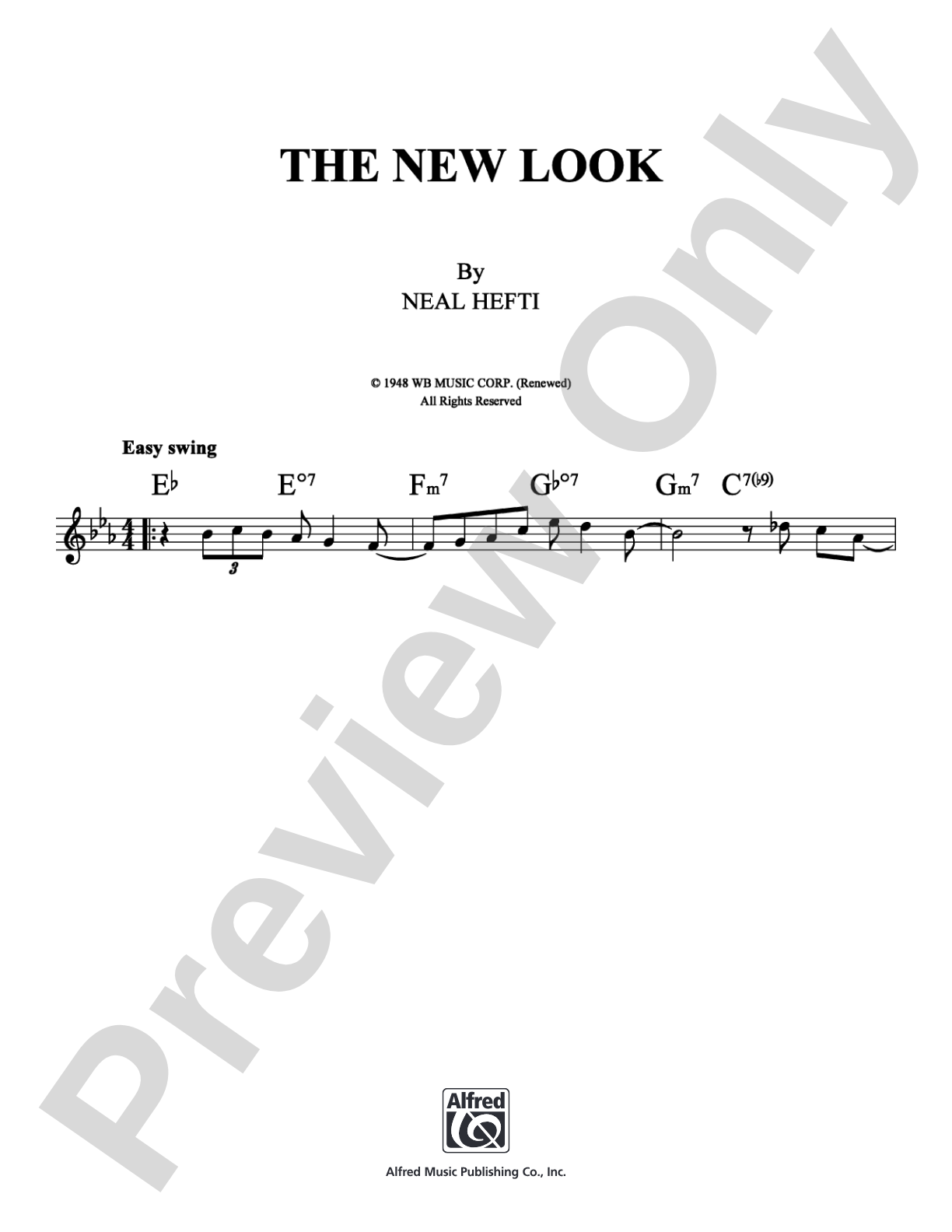 The New Look: Lead Sheet Digital Sheet Music