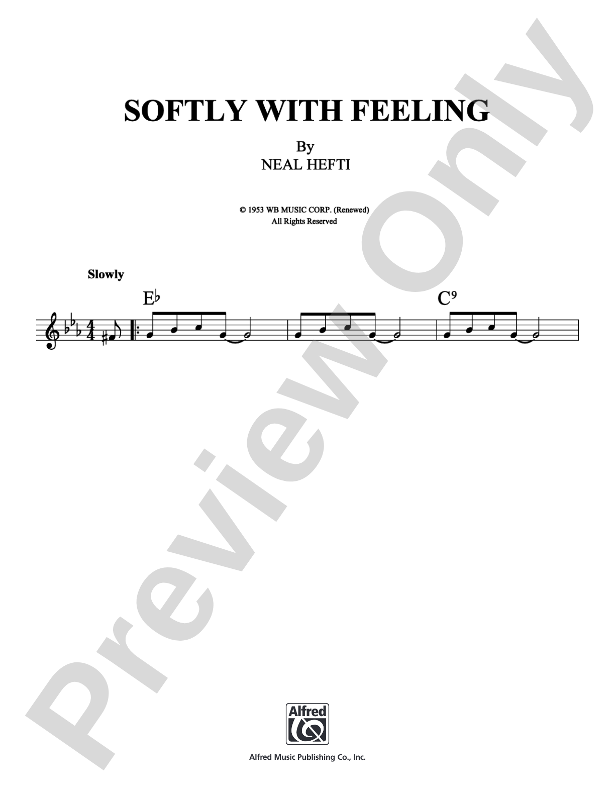 Softly with Feeling: Lead Sheet Digital Sheet Music