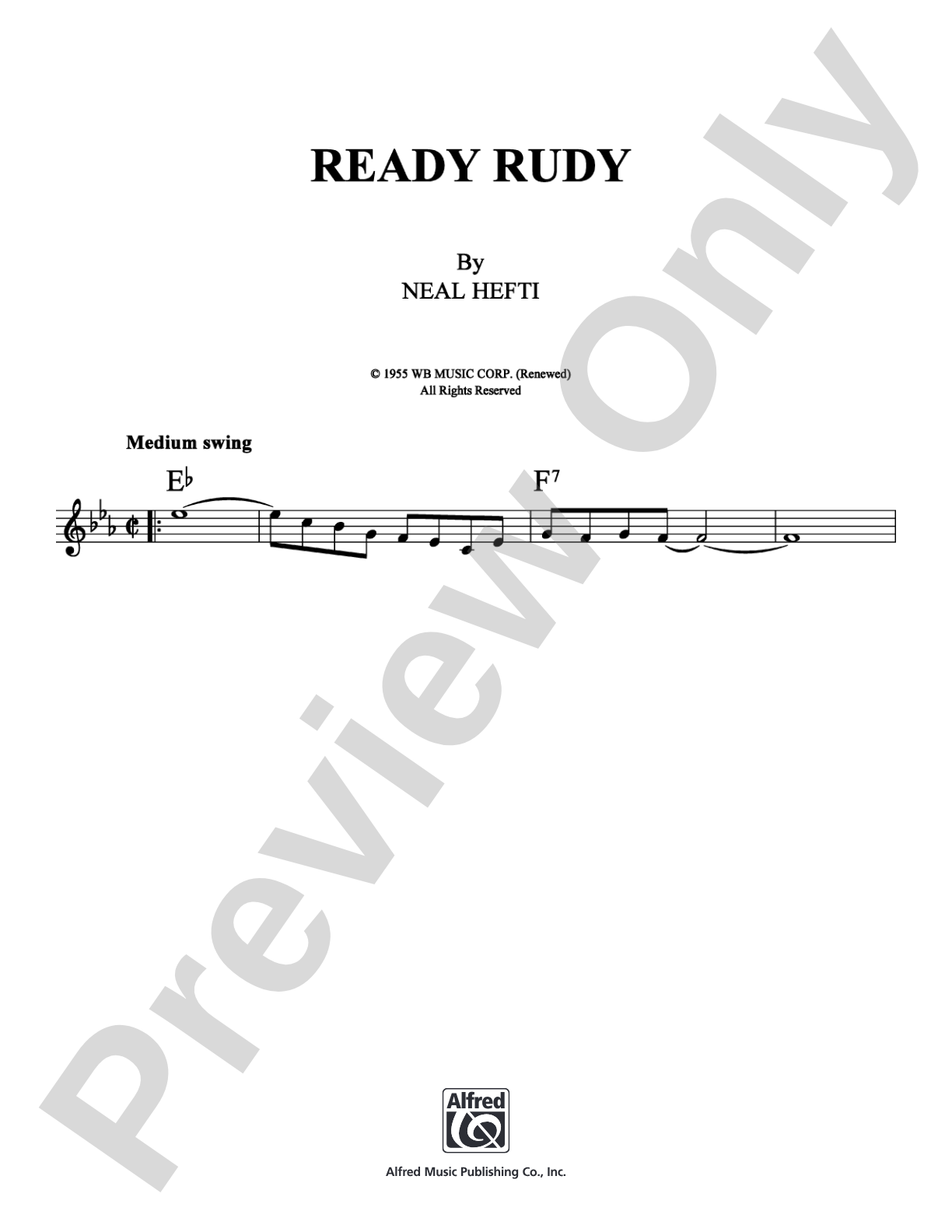 Ready Rudy: Lead Sheet Digital Sheet Music