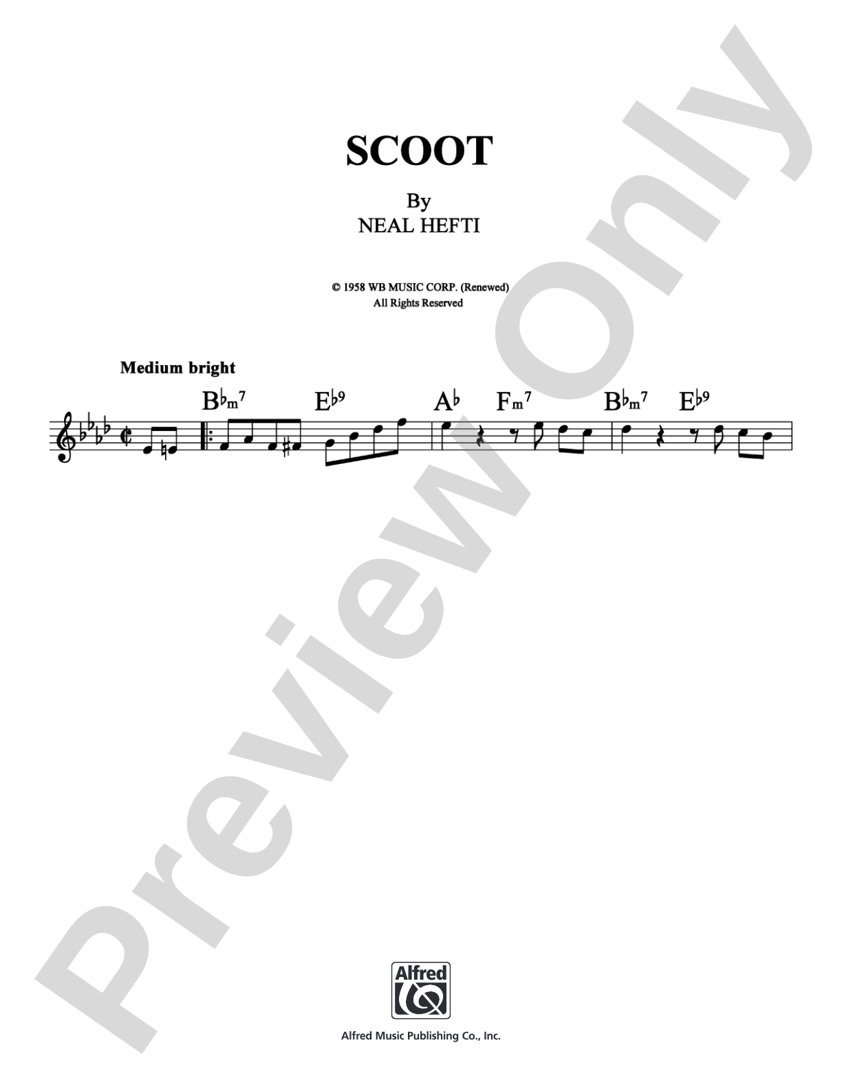Scoot: Lead Sheet Digital Sheet Music