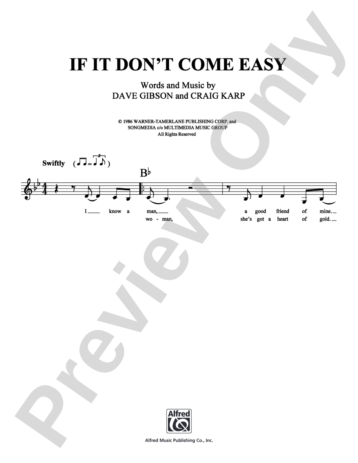 If It Don't Come Easy: Lead Sheet Digital Sheet Music