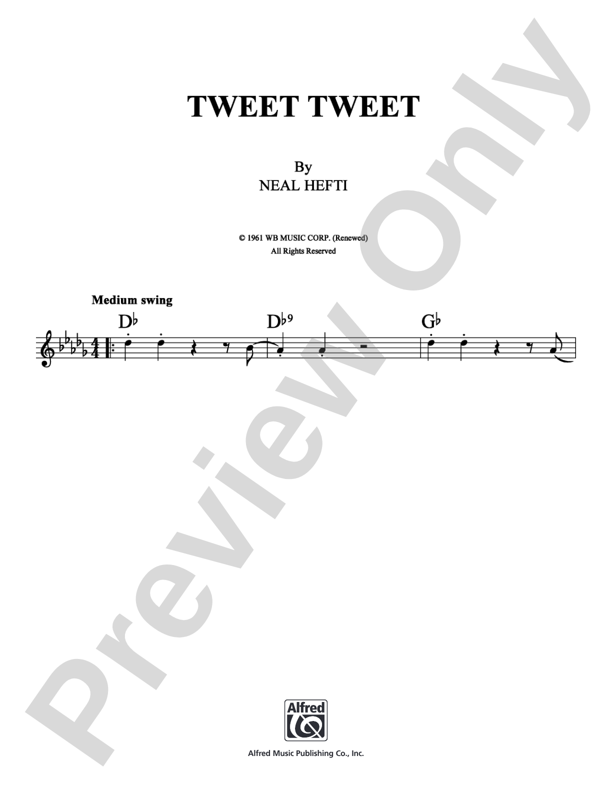 Tweet Tweet: Lead Sheet Digital Sheet Music