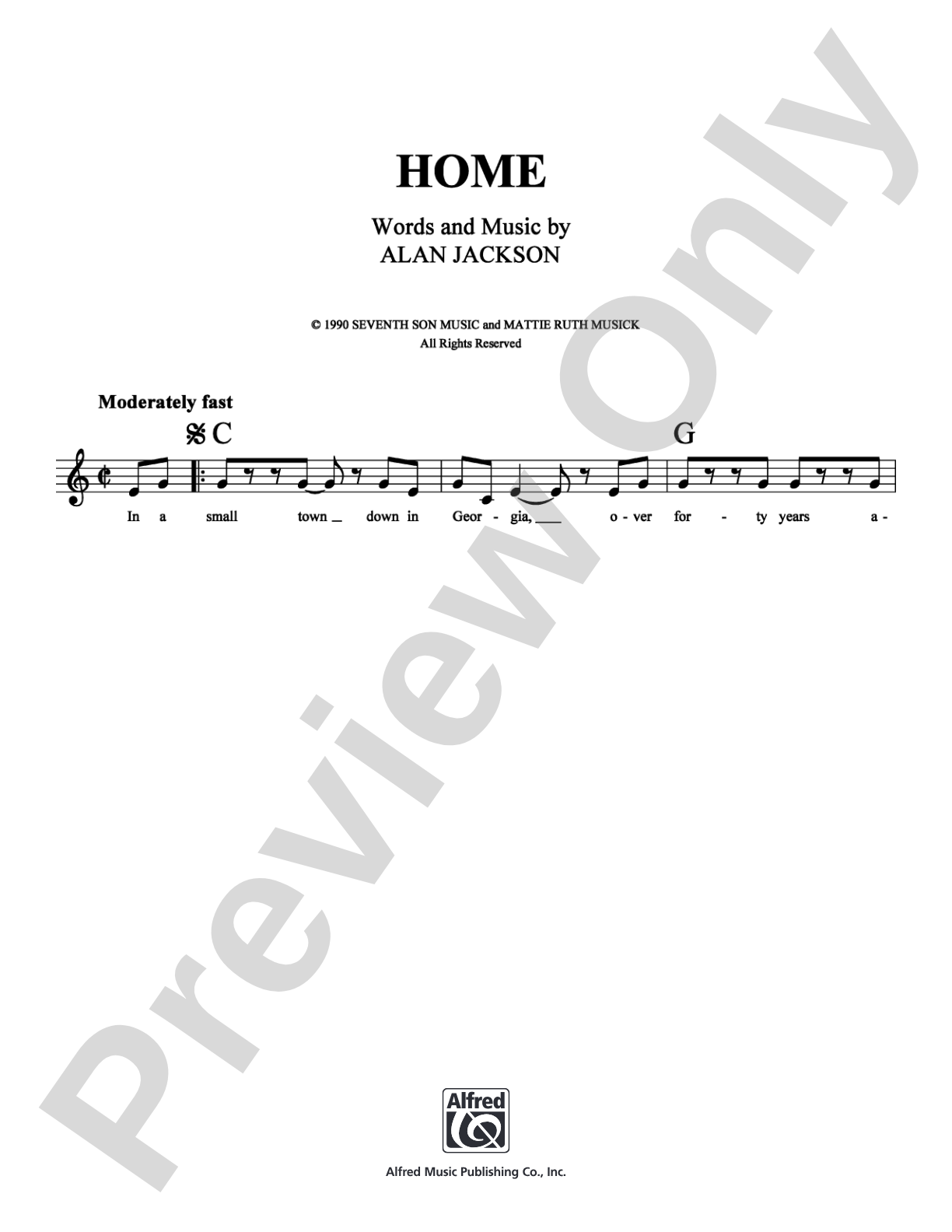 Home: Lead Sheet Digital Sheet Music